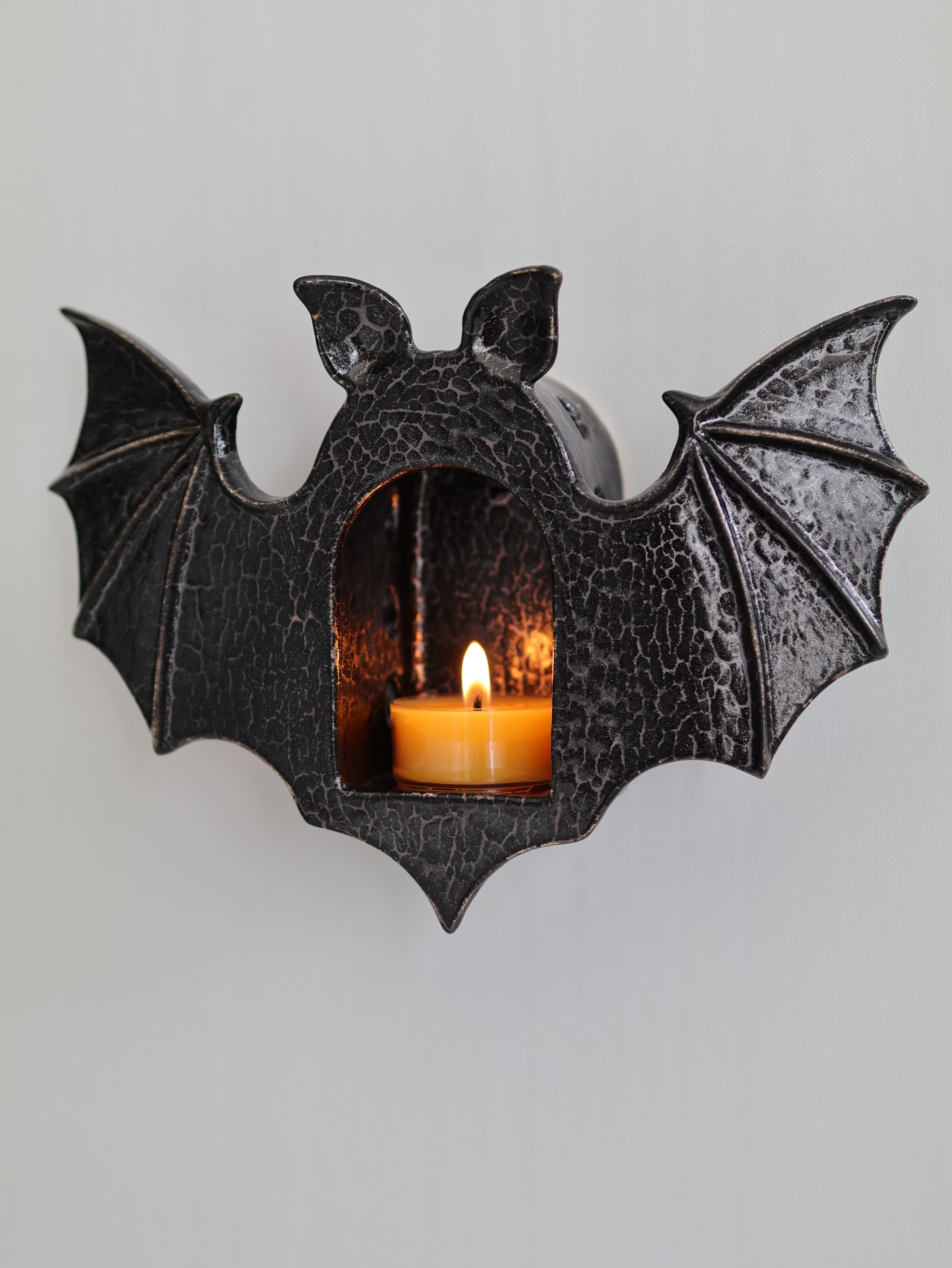 Bat Sconce, Snake Skin