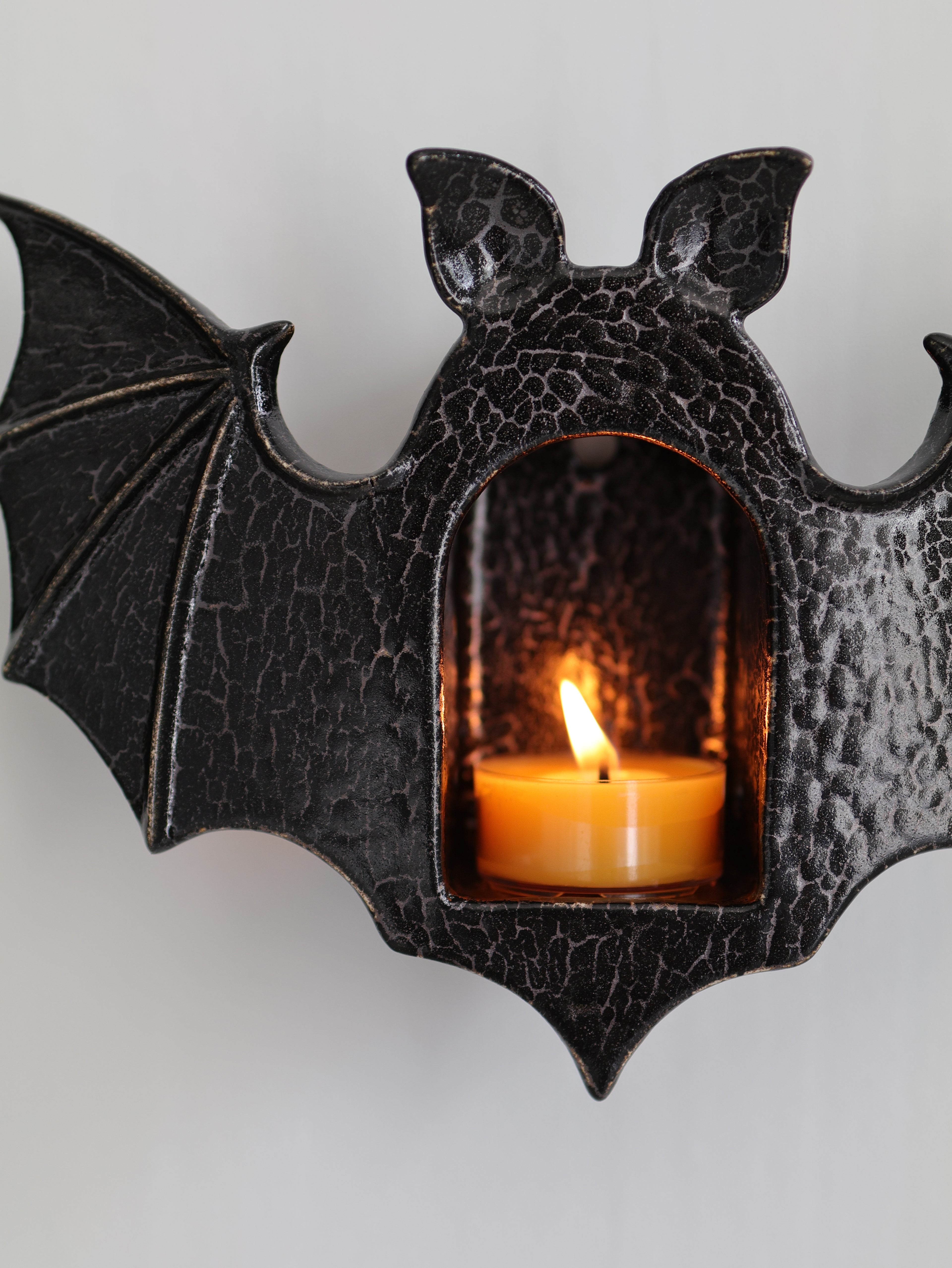 Bat Sconce, Snake Skin