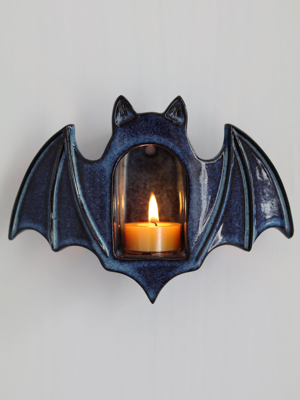 Bat Sconce, Midnight Blue