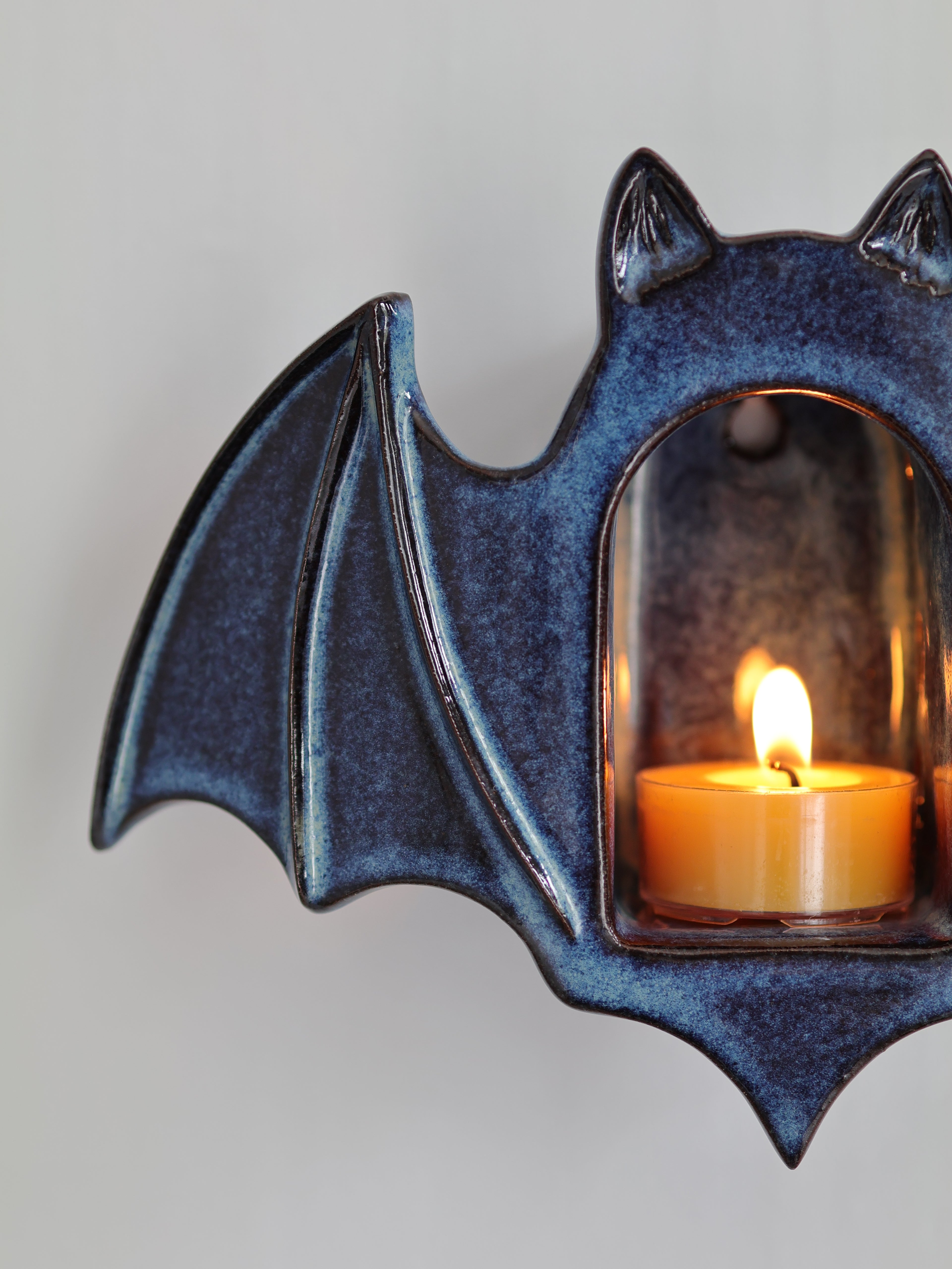 Bat Sconce, Midnight Blue