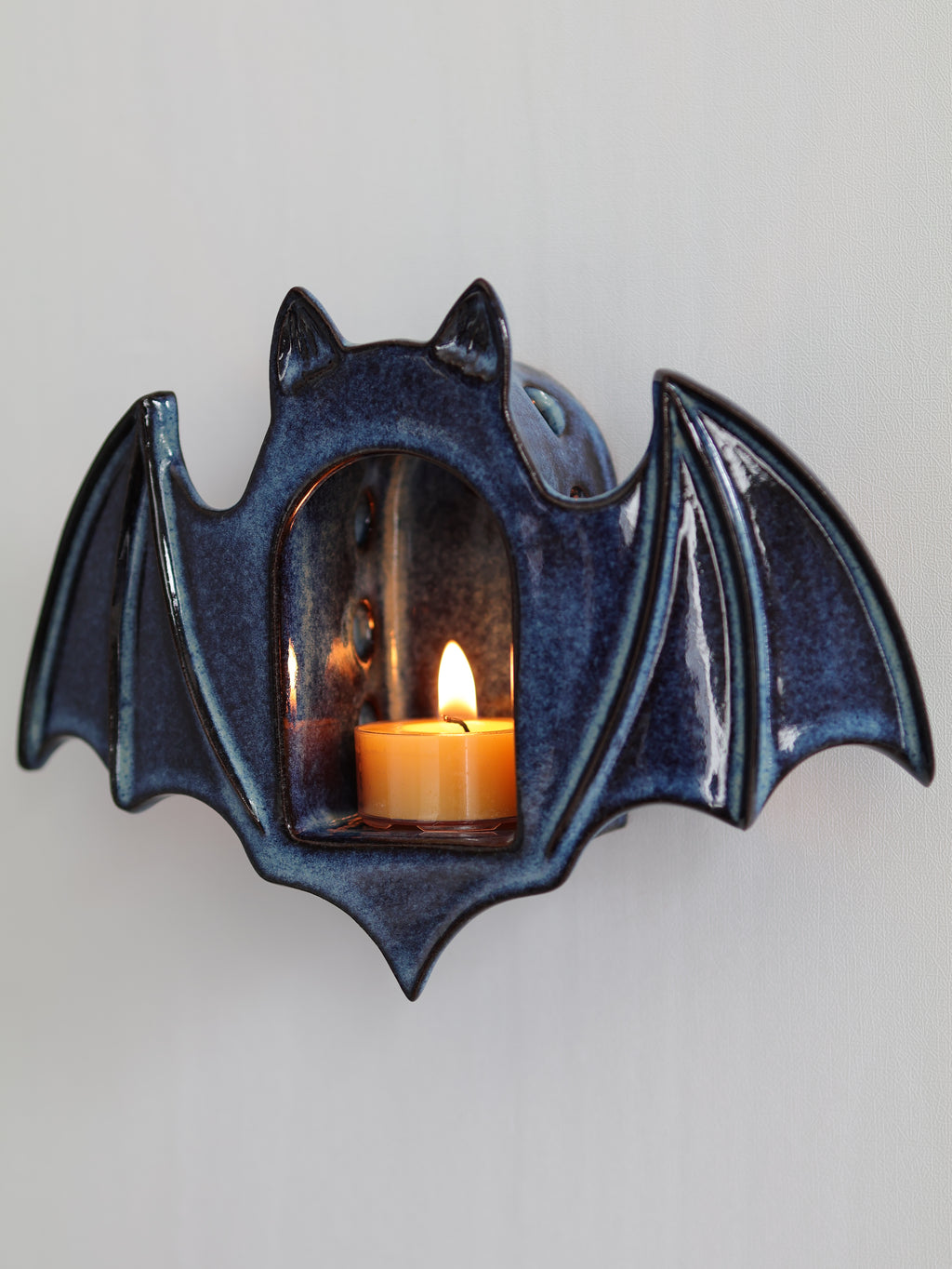 Bat Sconce, Midnight Blue