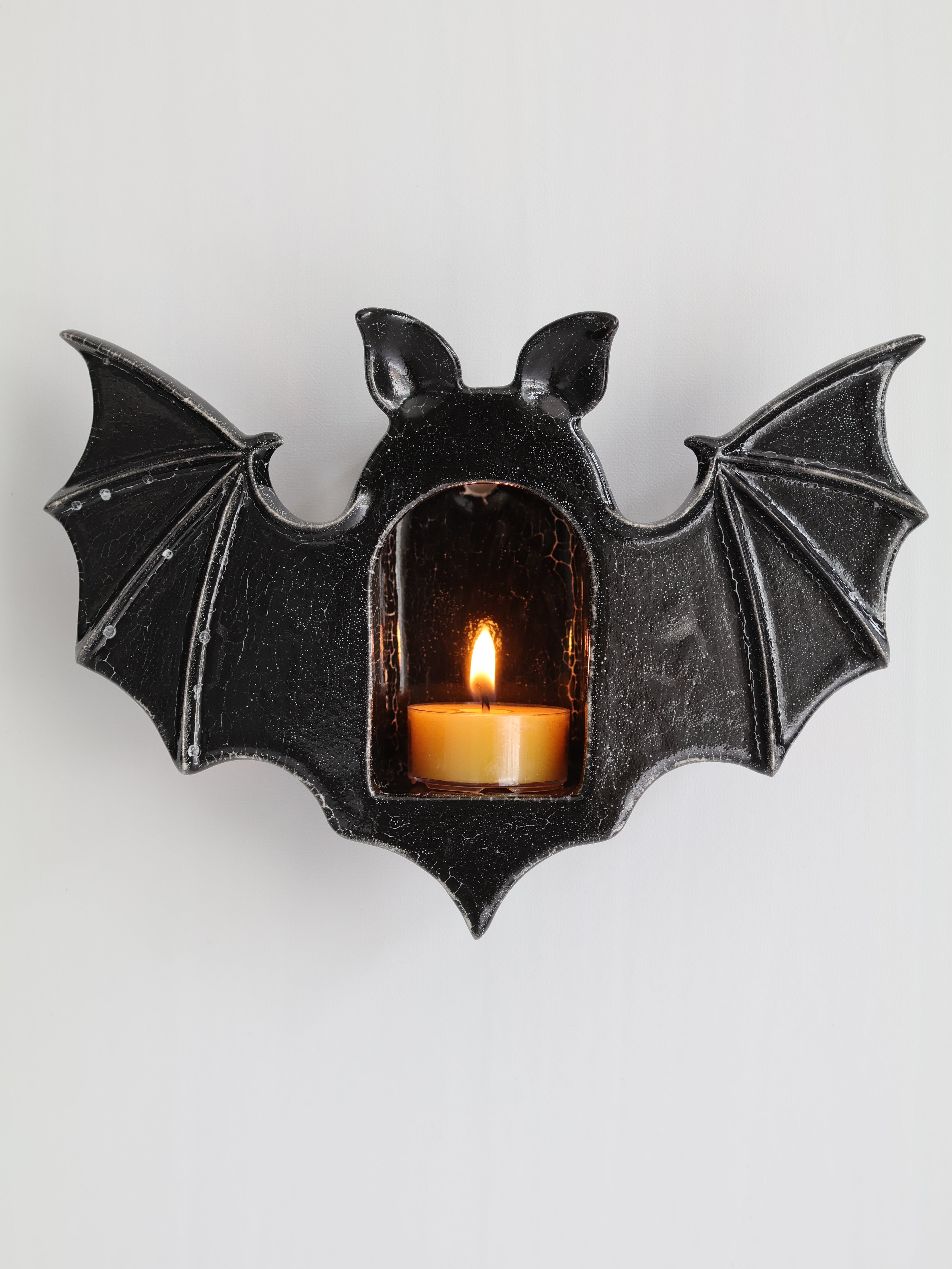 Bat Sconce, Obsidian