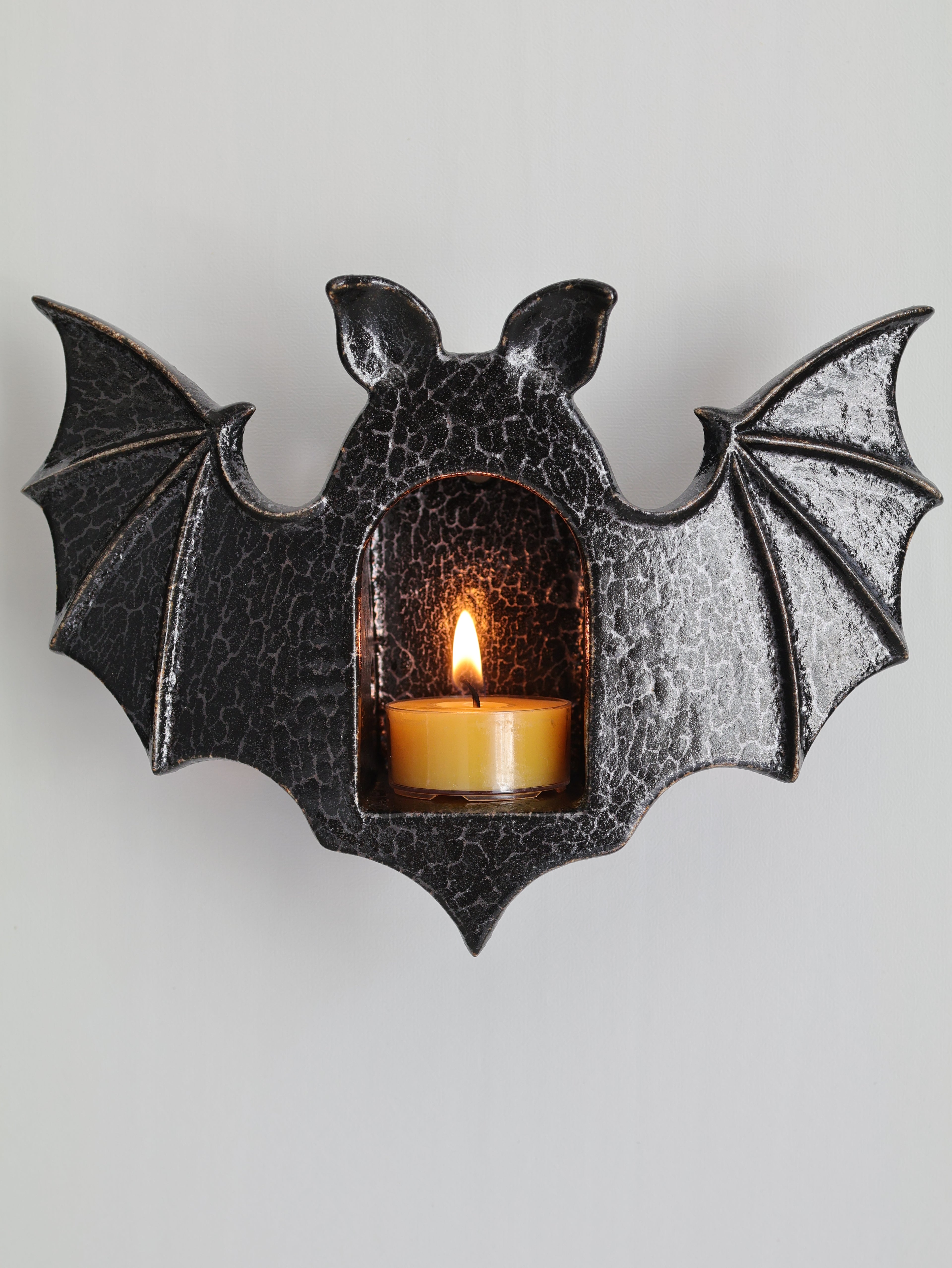 Bat Sconce, Snake Skin