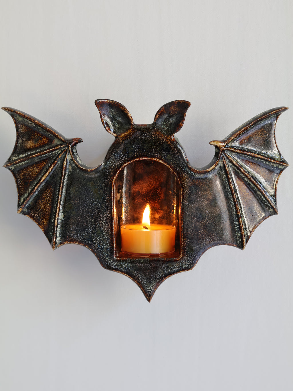 Bat Sconce, Bronze