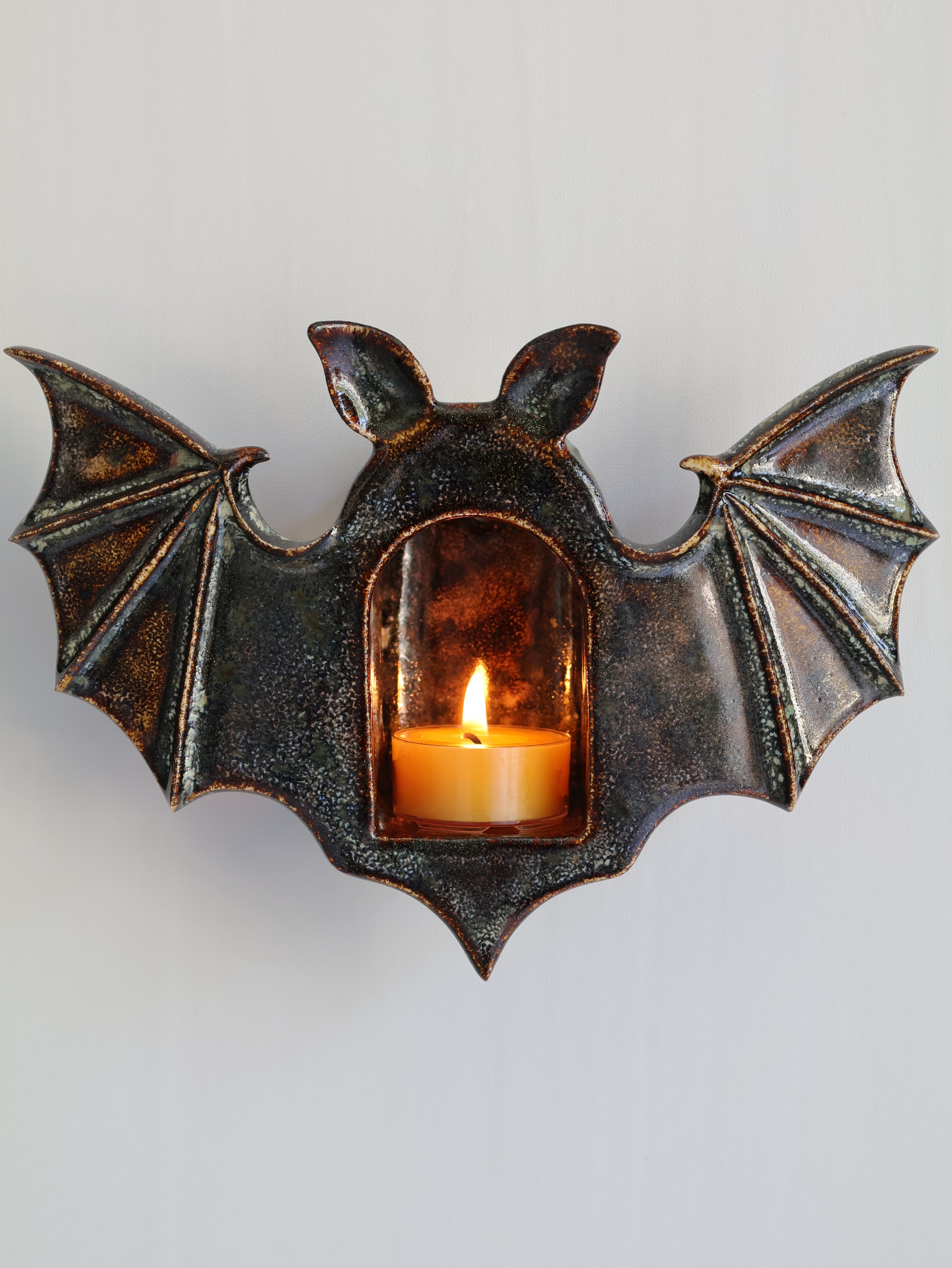 Bat Sconce, Bronze