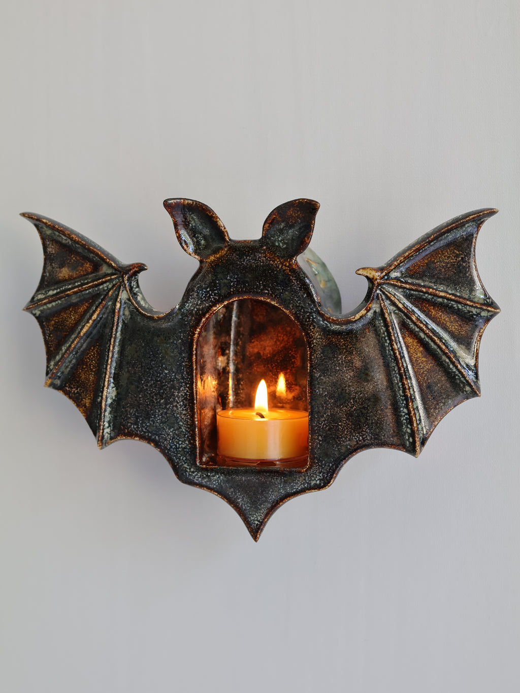 Bat Sconce, Bronze