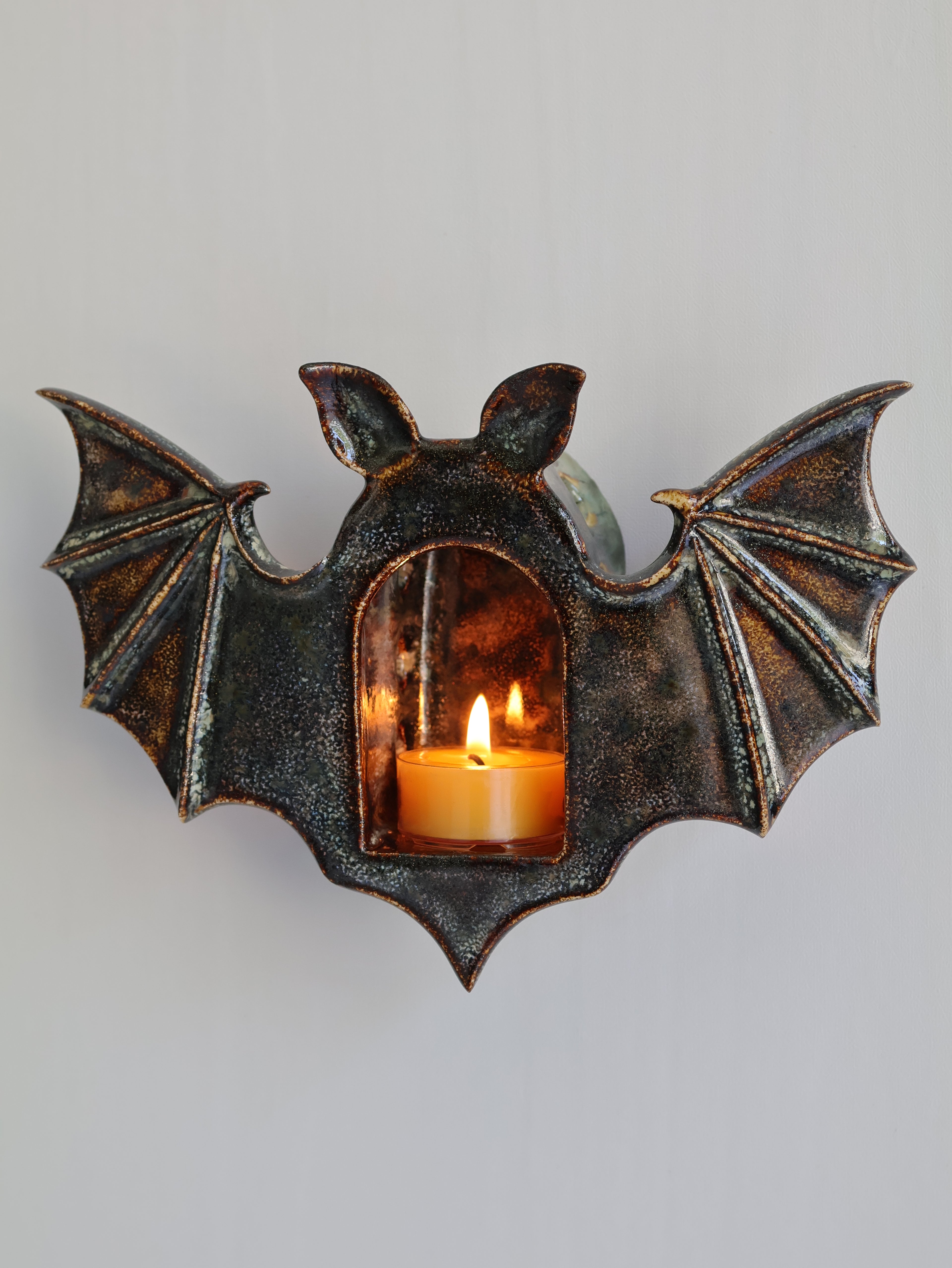Bat Sconce, Bronze