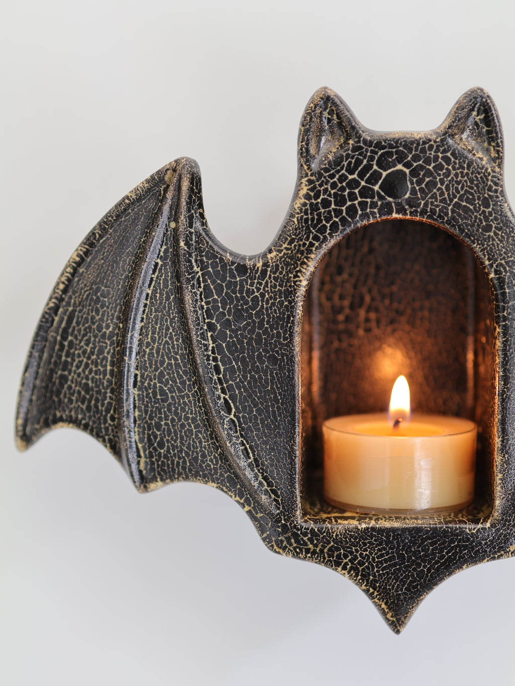 Bat Sconce, Antique Black No. 1