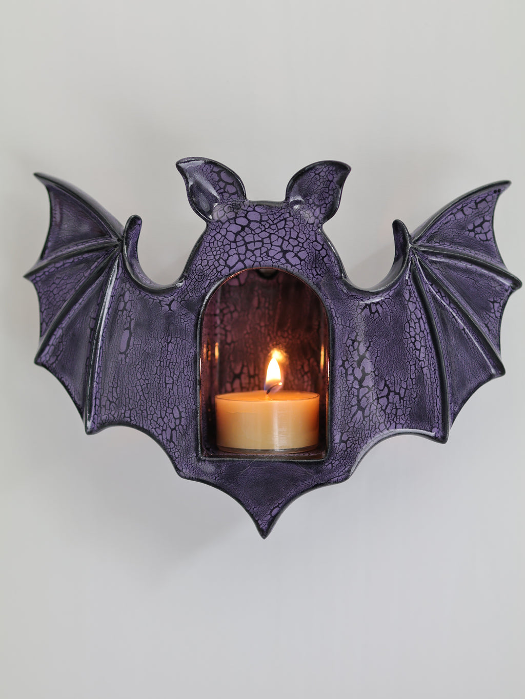 Bat Sconce, Purple