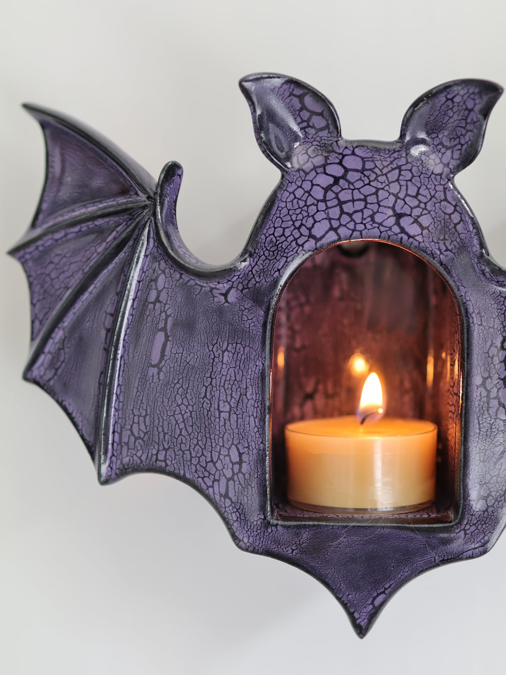 Bat Sconce, Purple