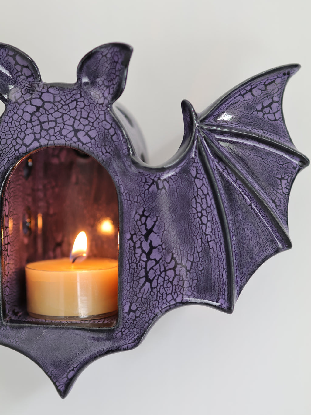Bat Sconce, Purple