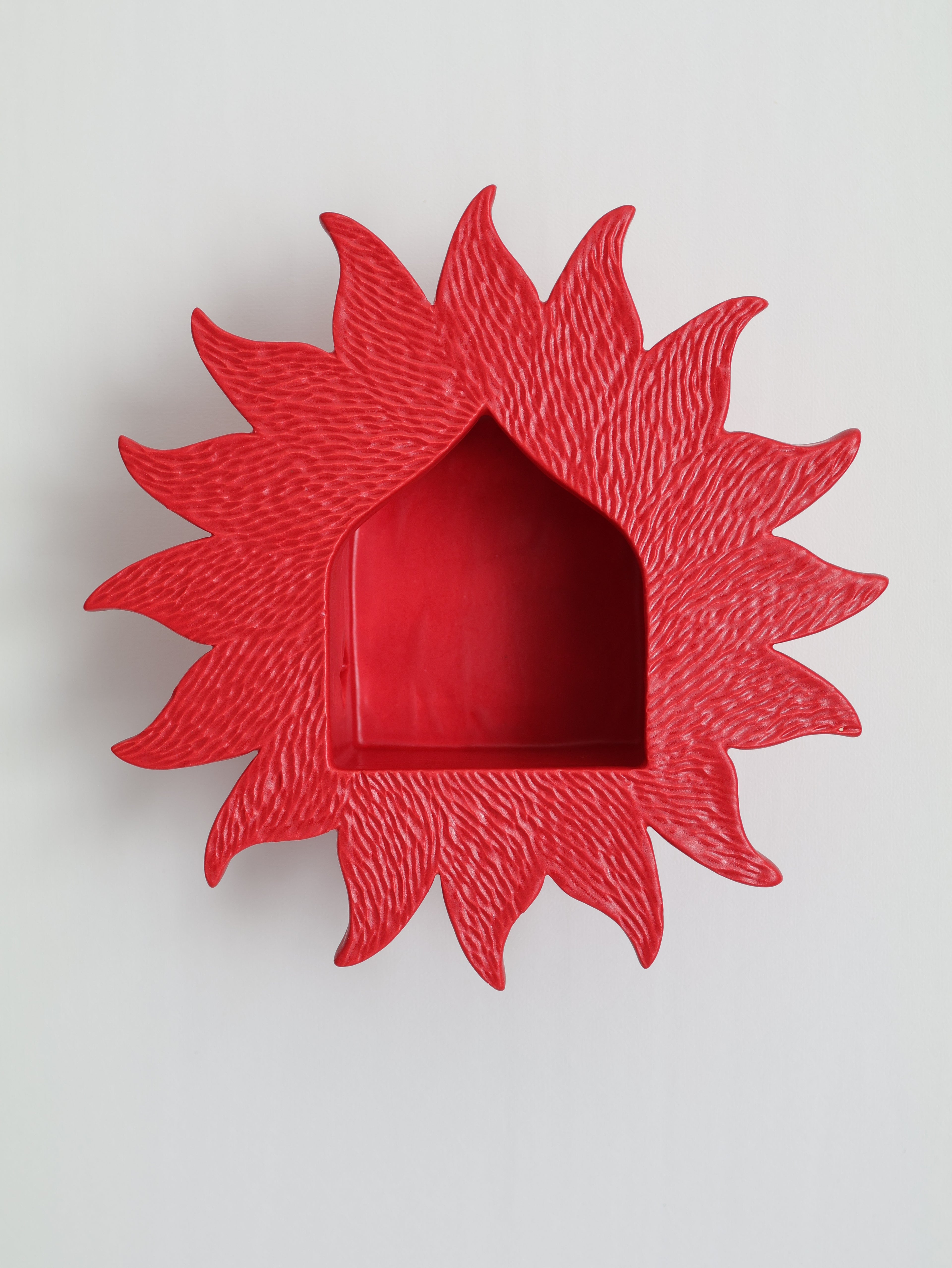 Sunburst Sconce, Red
