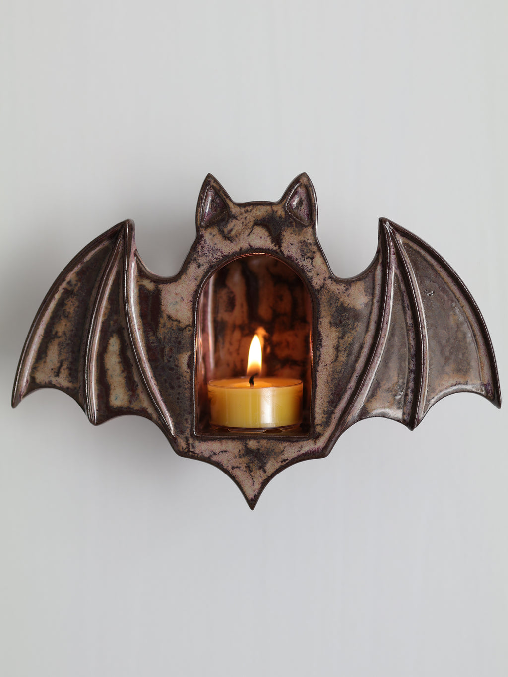 Bat Sconce, Smokey Merlot