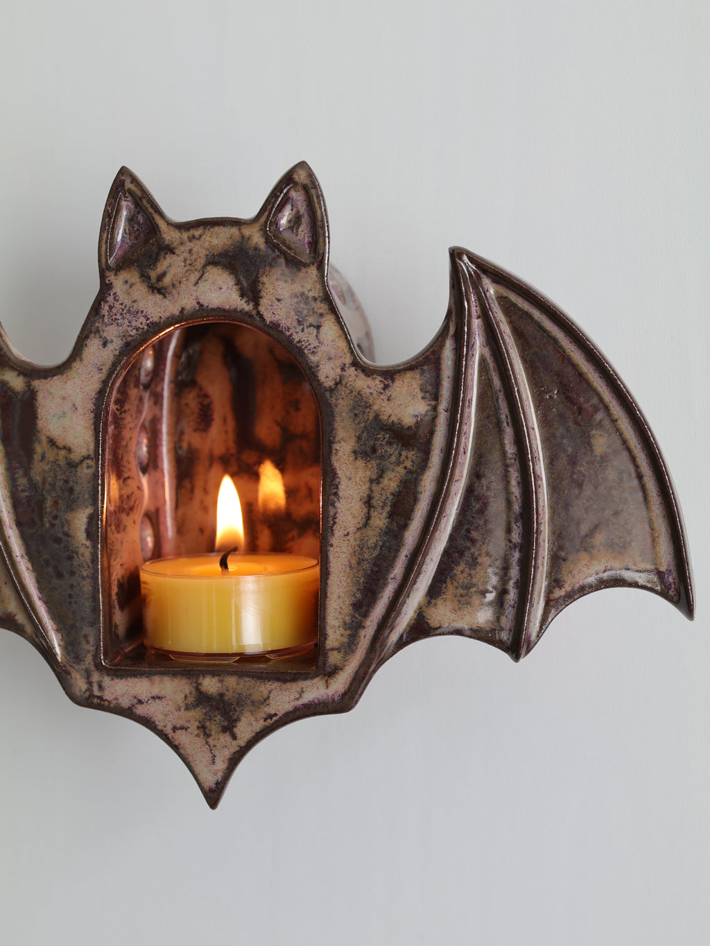 Bat Sconce, Smokey Merlot