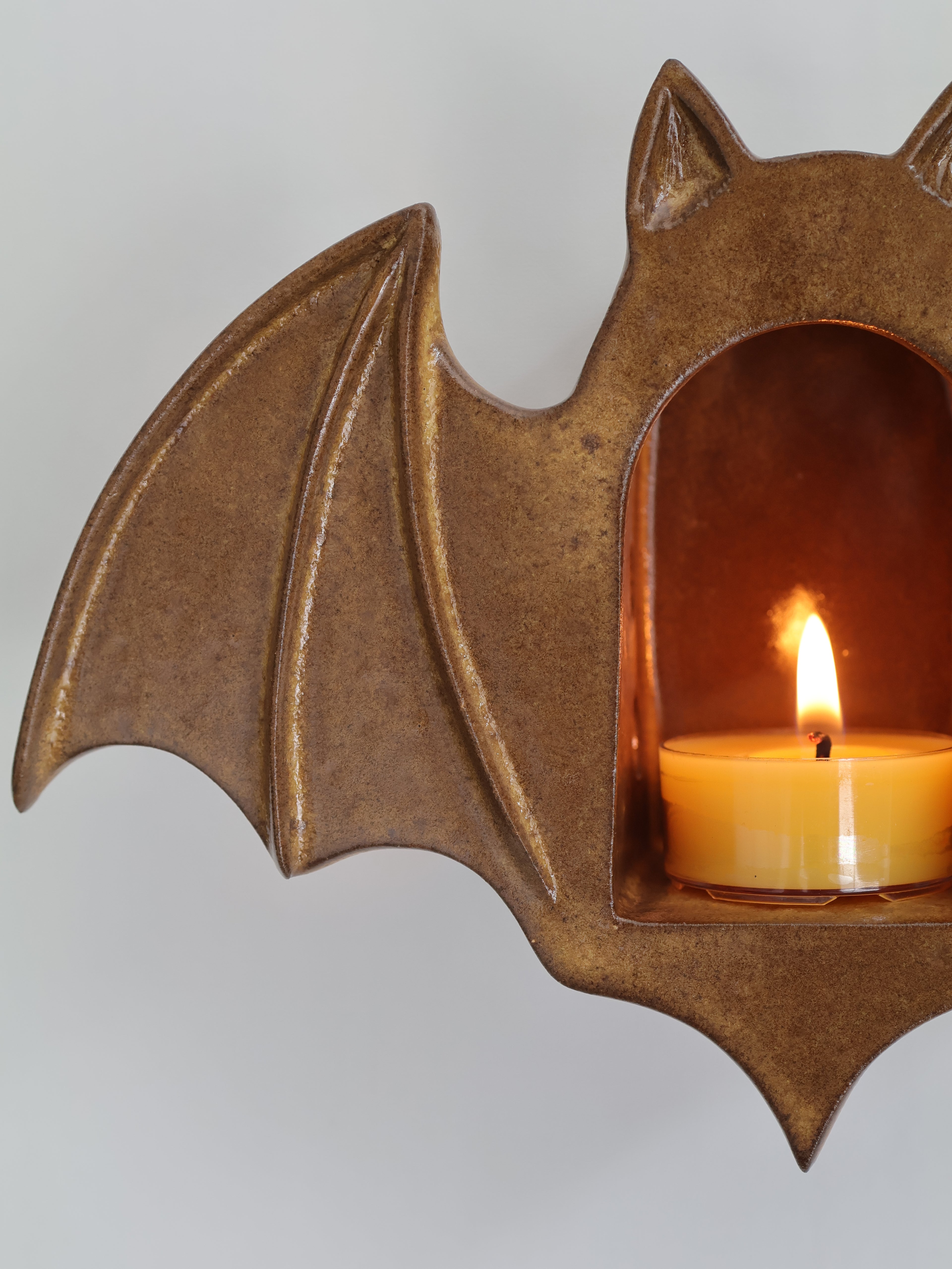 Bat Sconce, Mocha