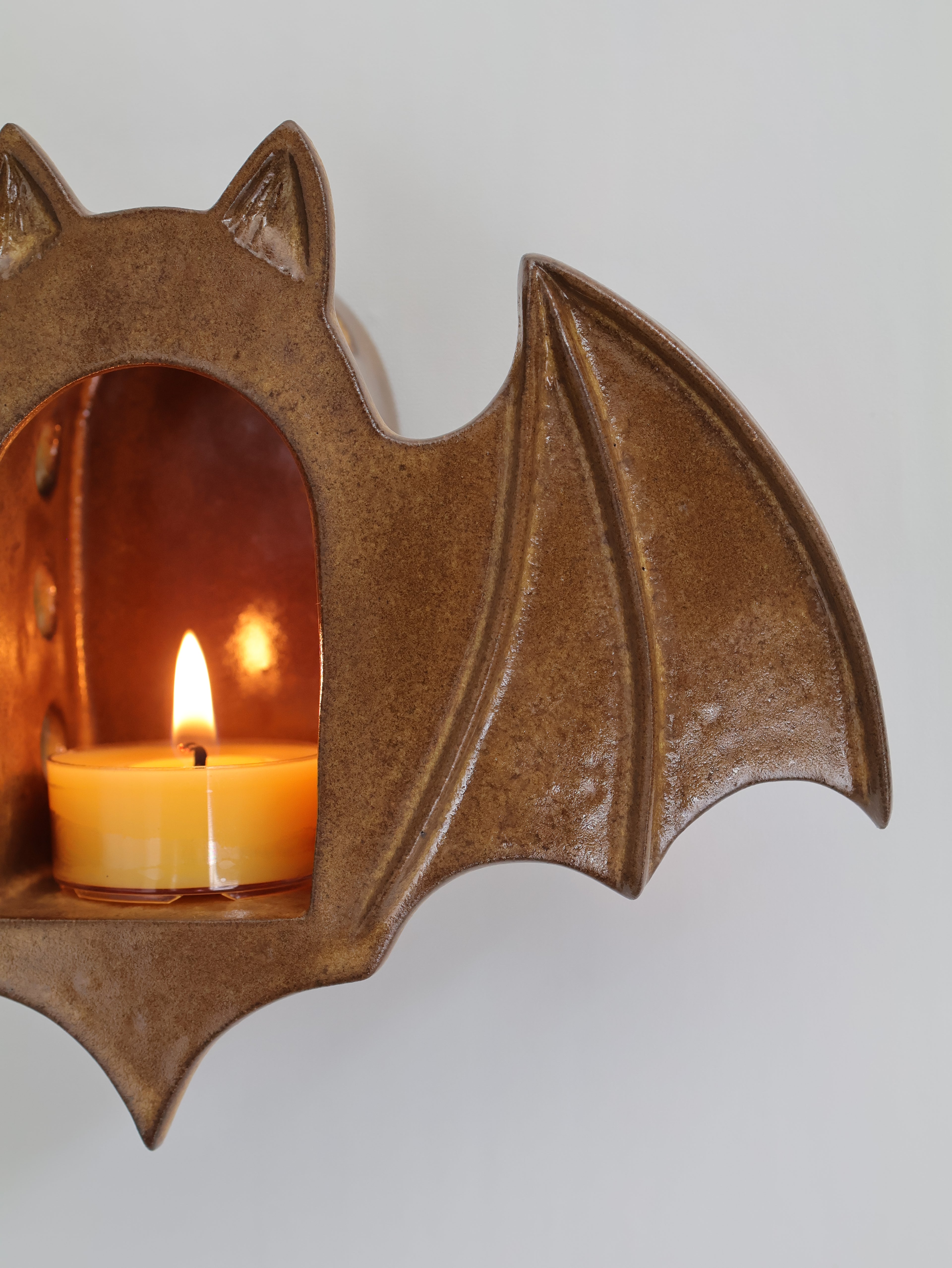 Bat Sconce, Mocha