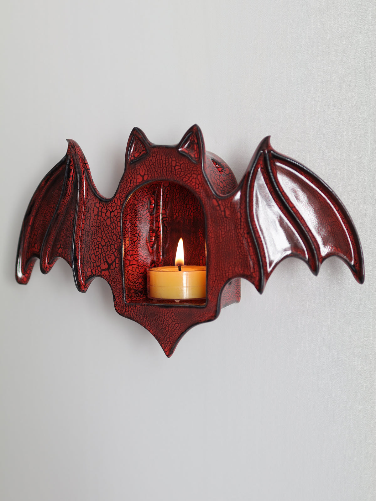 Bat Sconce, Red No. 1