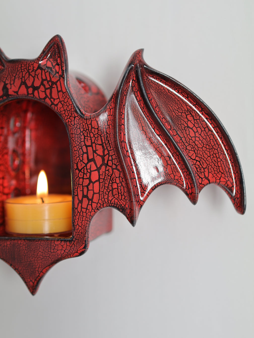Bat Sconce, Red