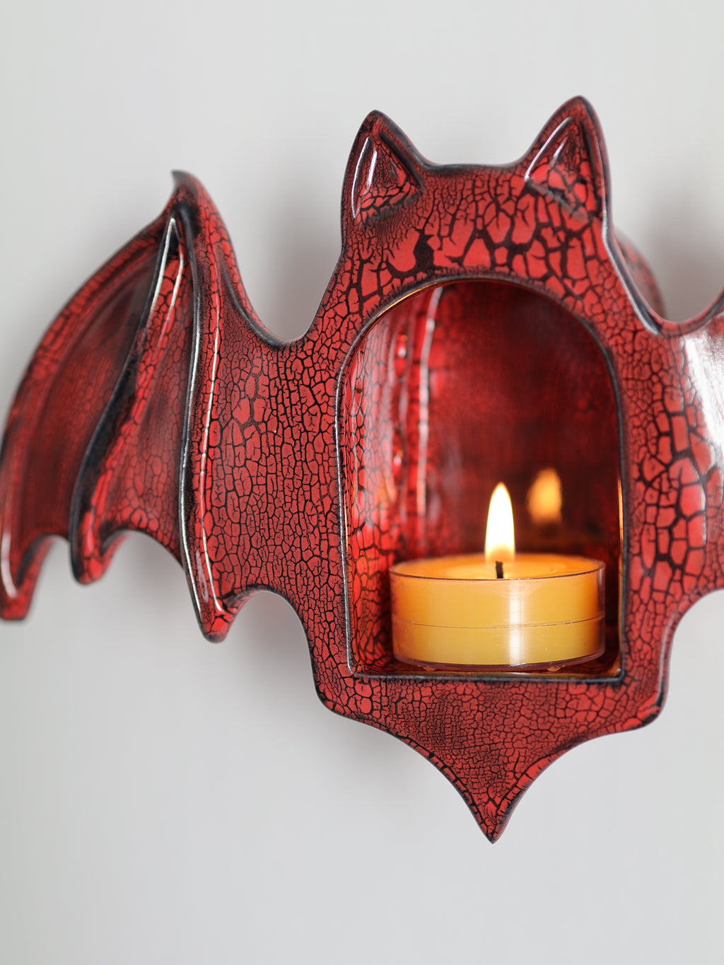 Bat Sconce, Red