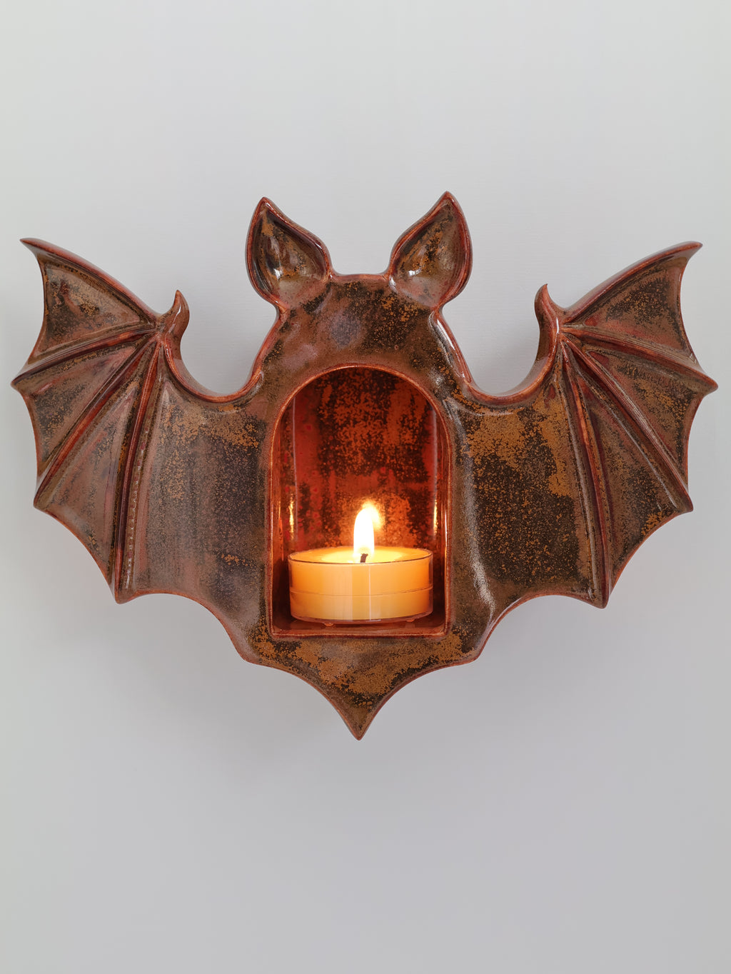 Bat Sconce, Amber