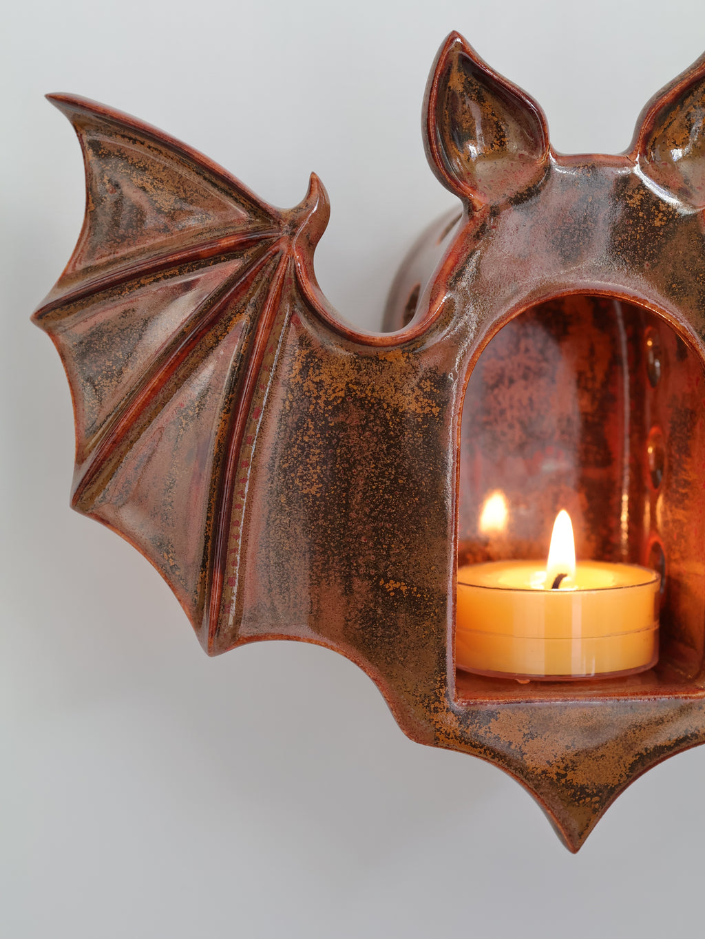 Bat Sconce, Amber