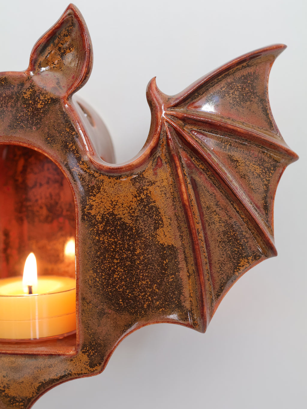 Bat Sconce, Amber