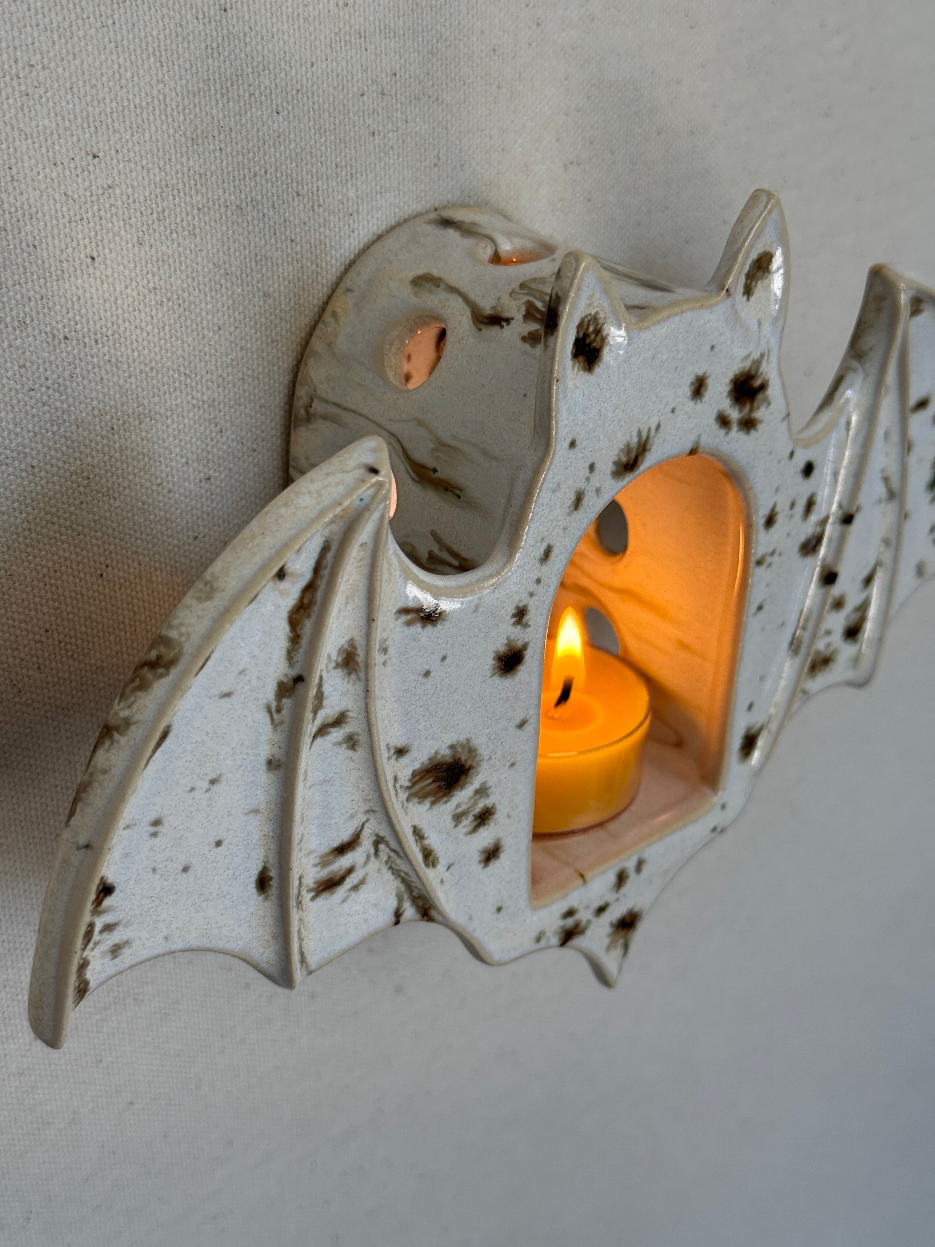 Bat Tealight Holder, River Birch