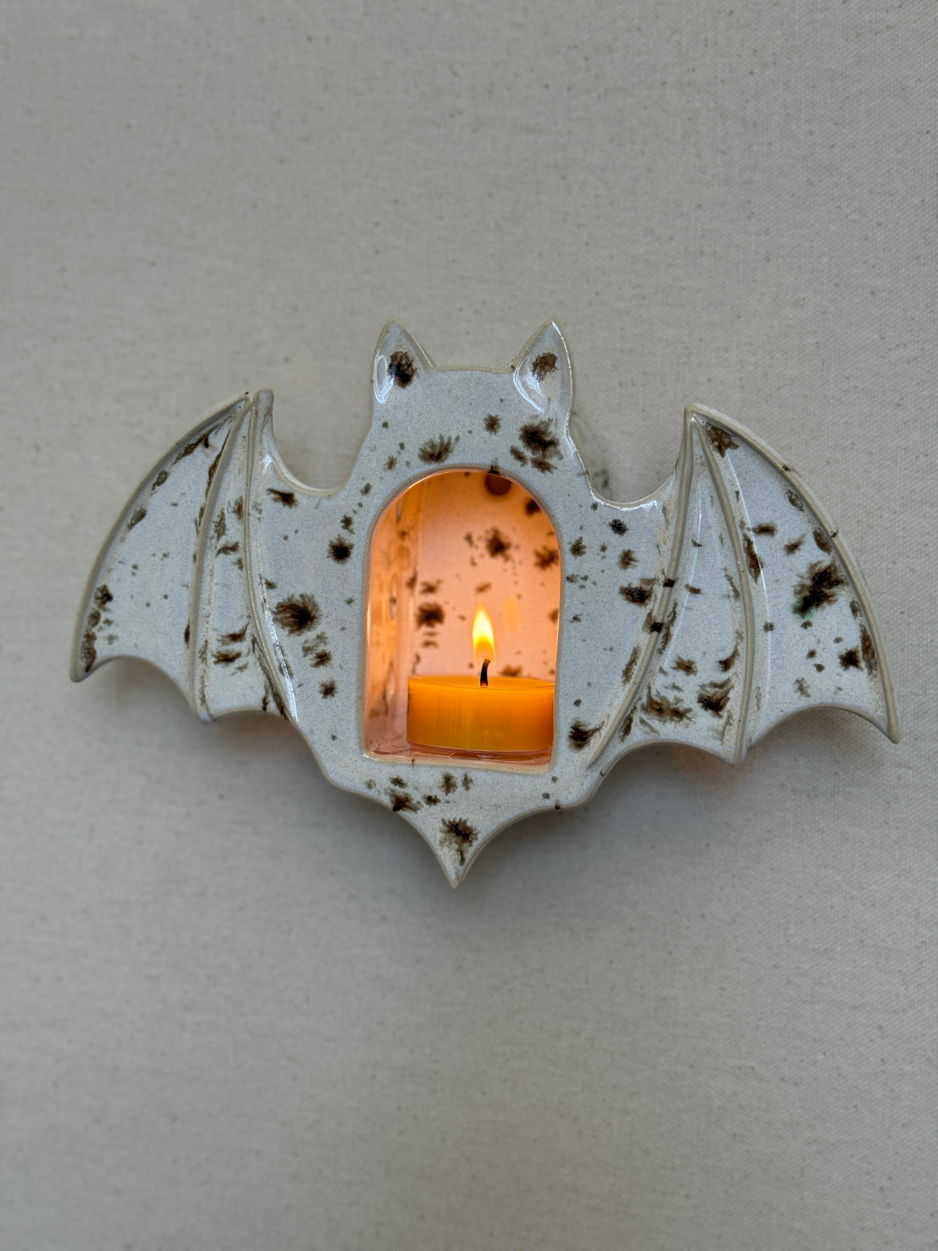 Bat Tealight Holder, River Birch