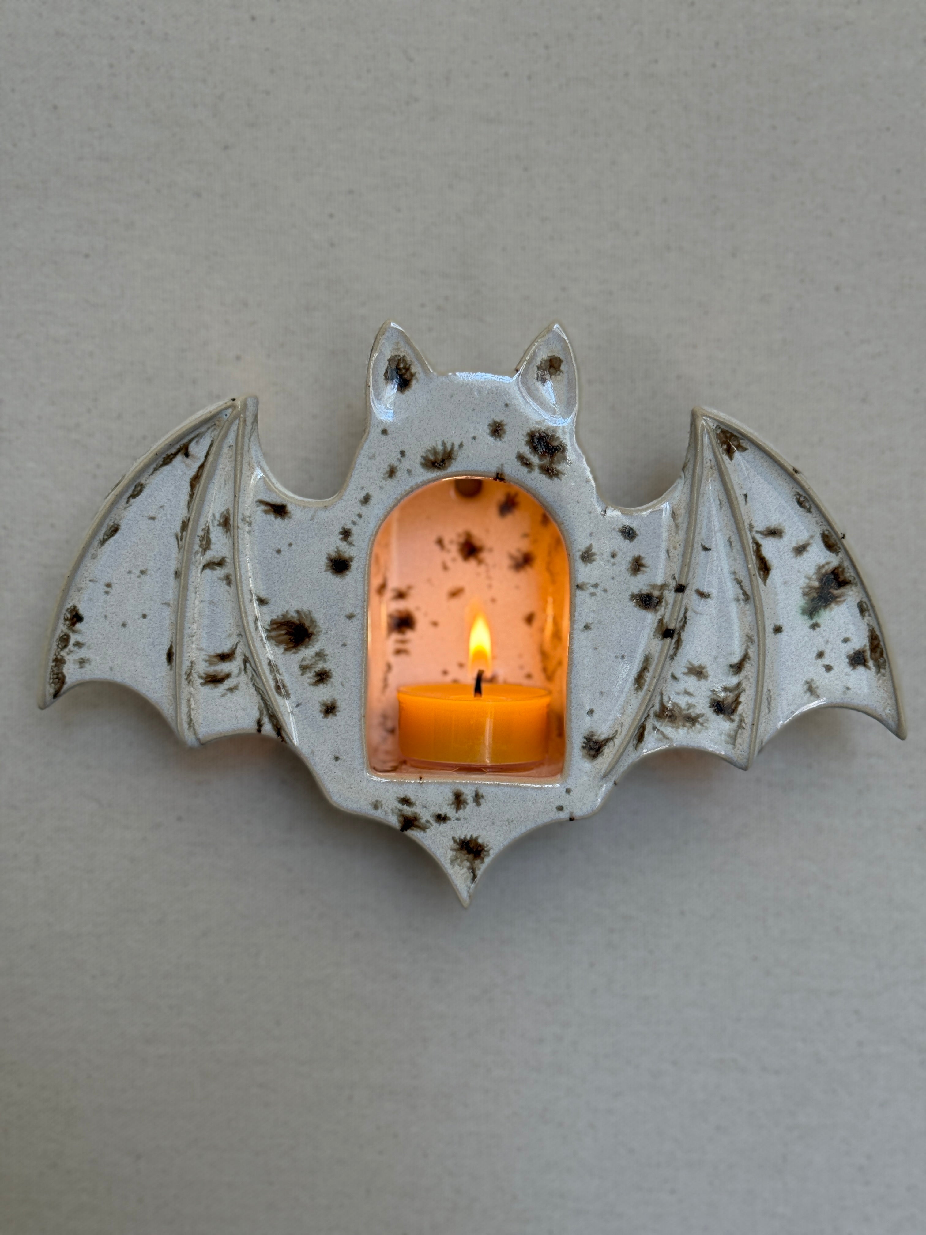 Bat Tealight Holder, River Birch