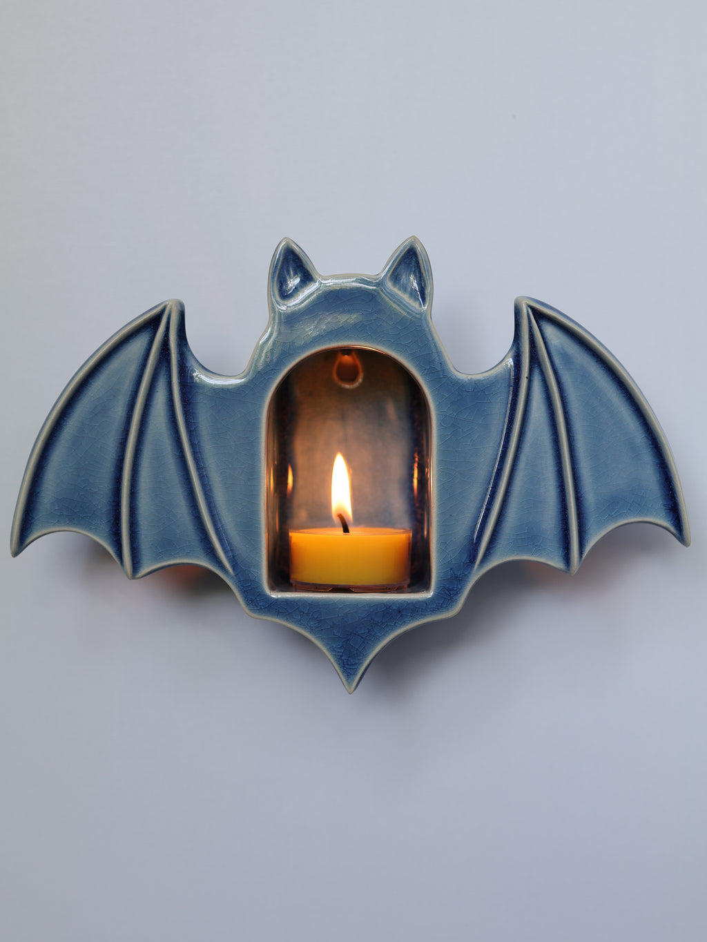 Bat Sconce, Glacier Blue