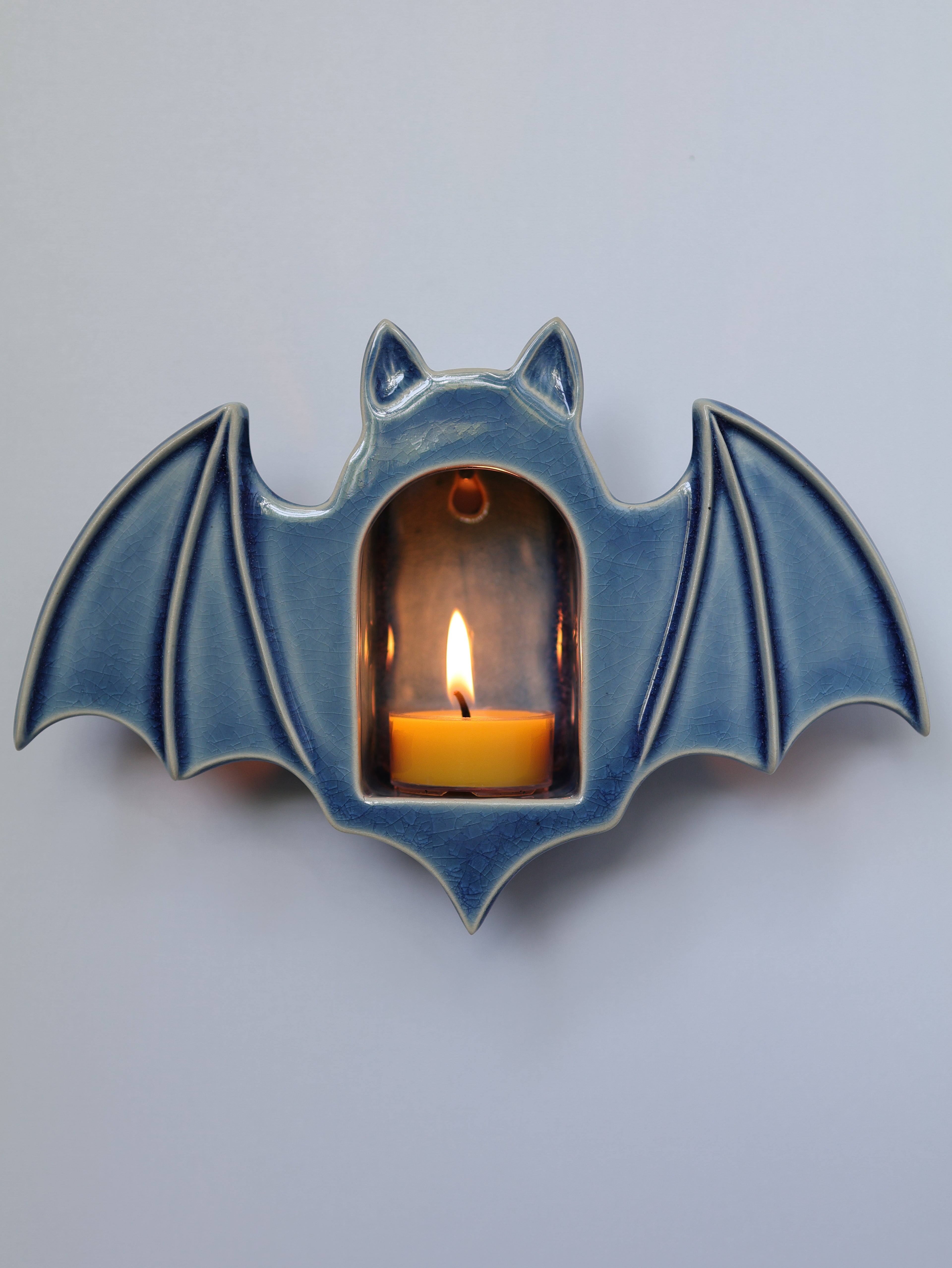 Bat Sconce, Glacier Blue