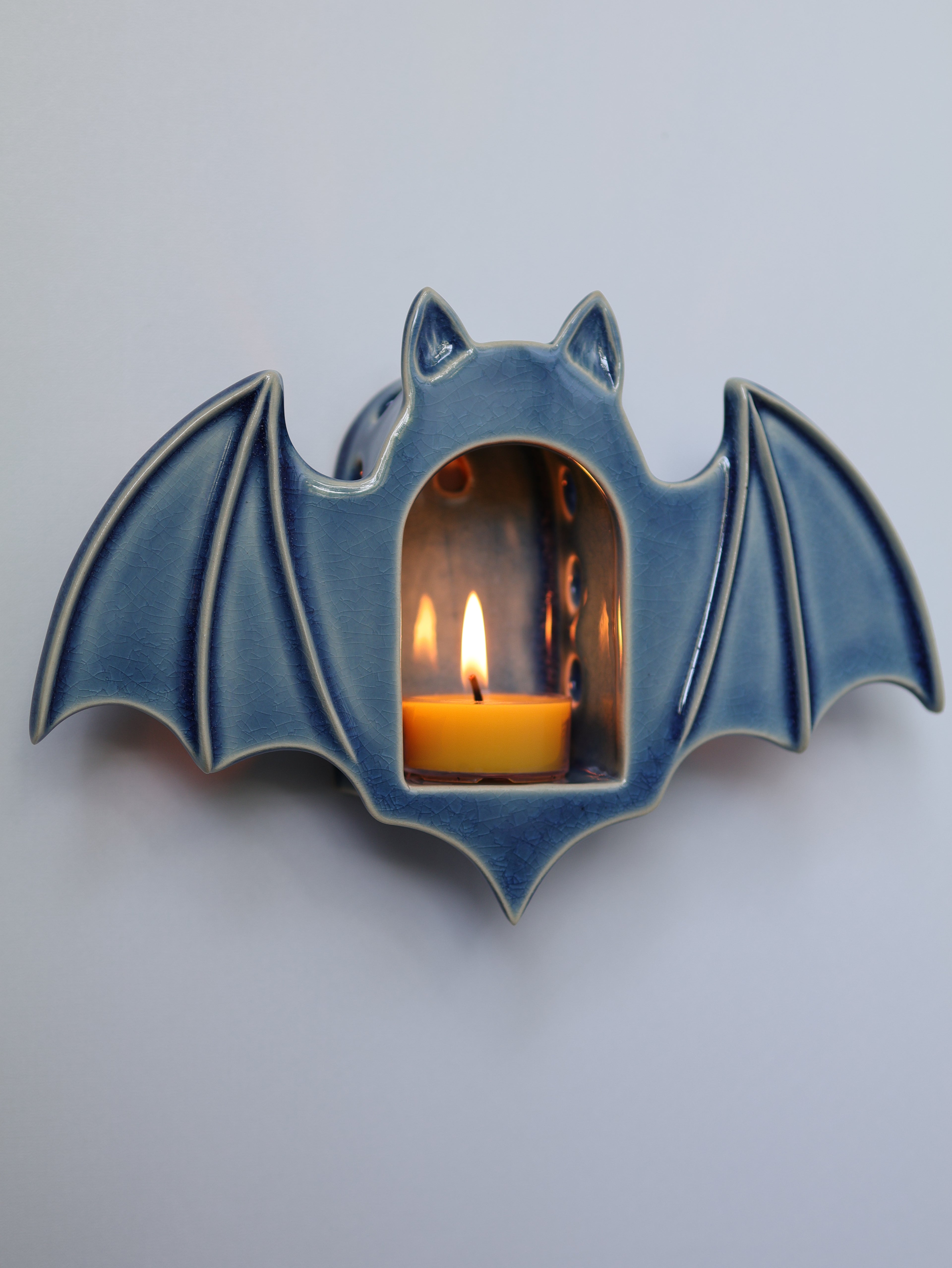 Bat Sconce, Glacier Blue