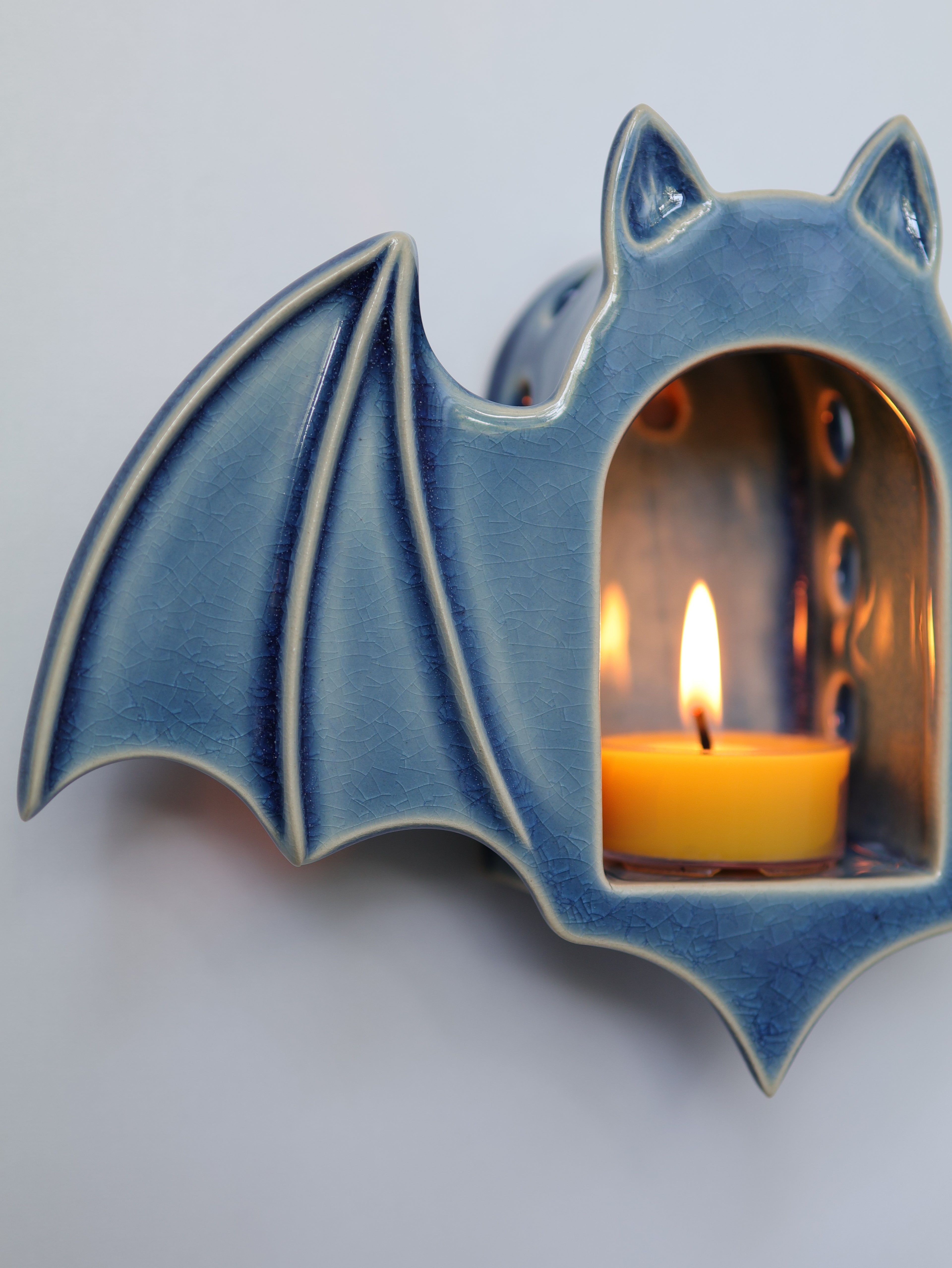 Bat Sconce, Glacier Blue