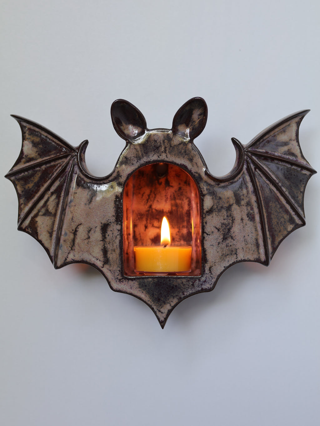 Bat Sconce, Smokey Merlot