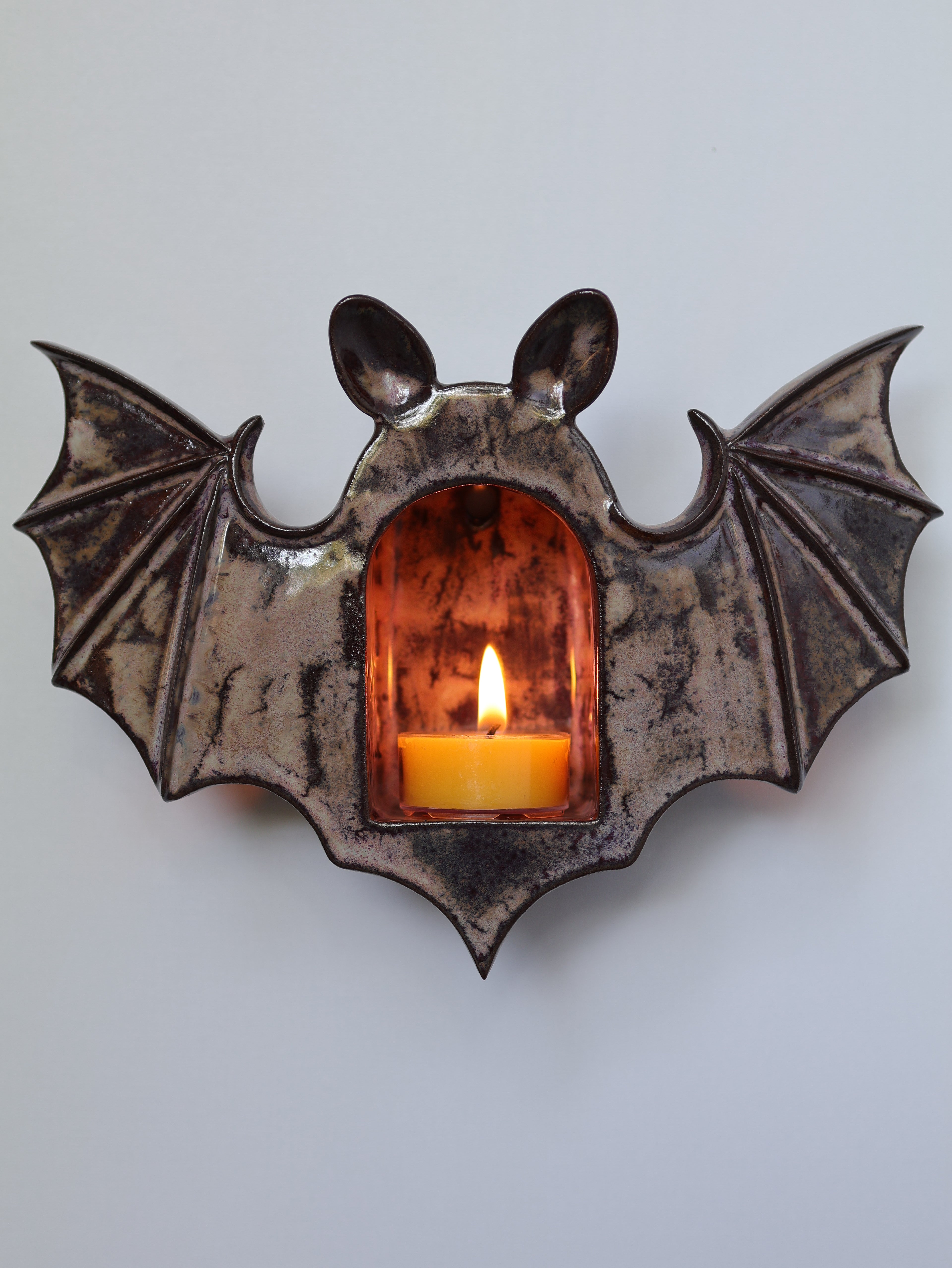 Bat Sconce, Smokey Merlot