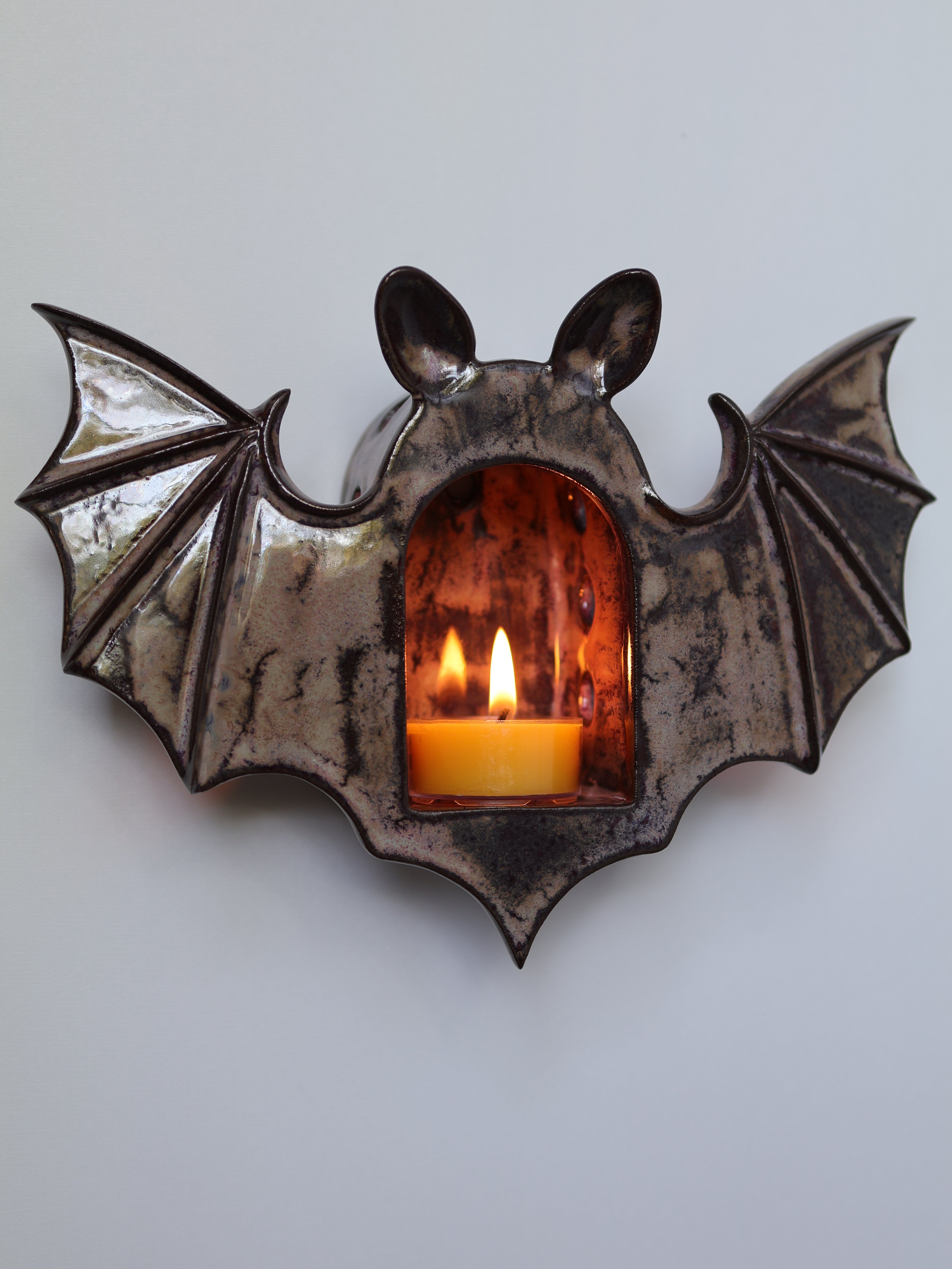Bat Sconce, Smokey Merlot