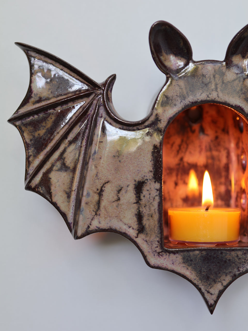 Bat Sconce, Smokey Merlot