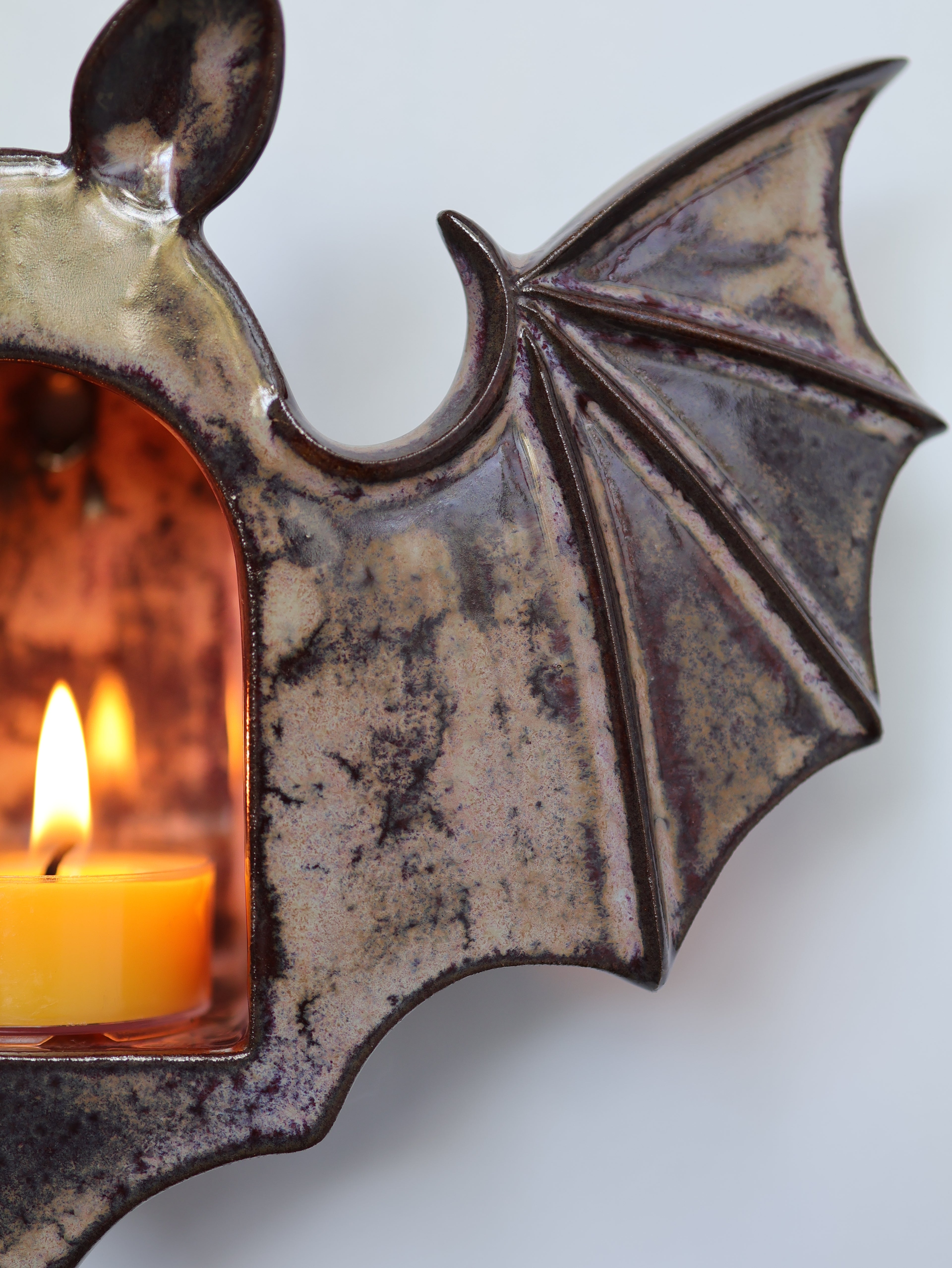 Bat Sconce, Smokey Merlot