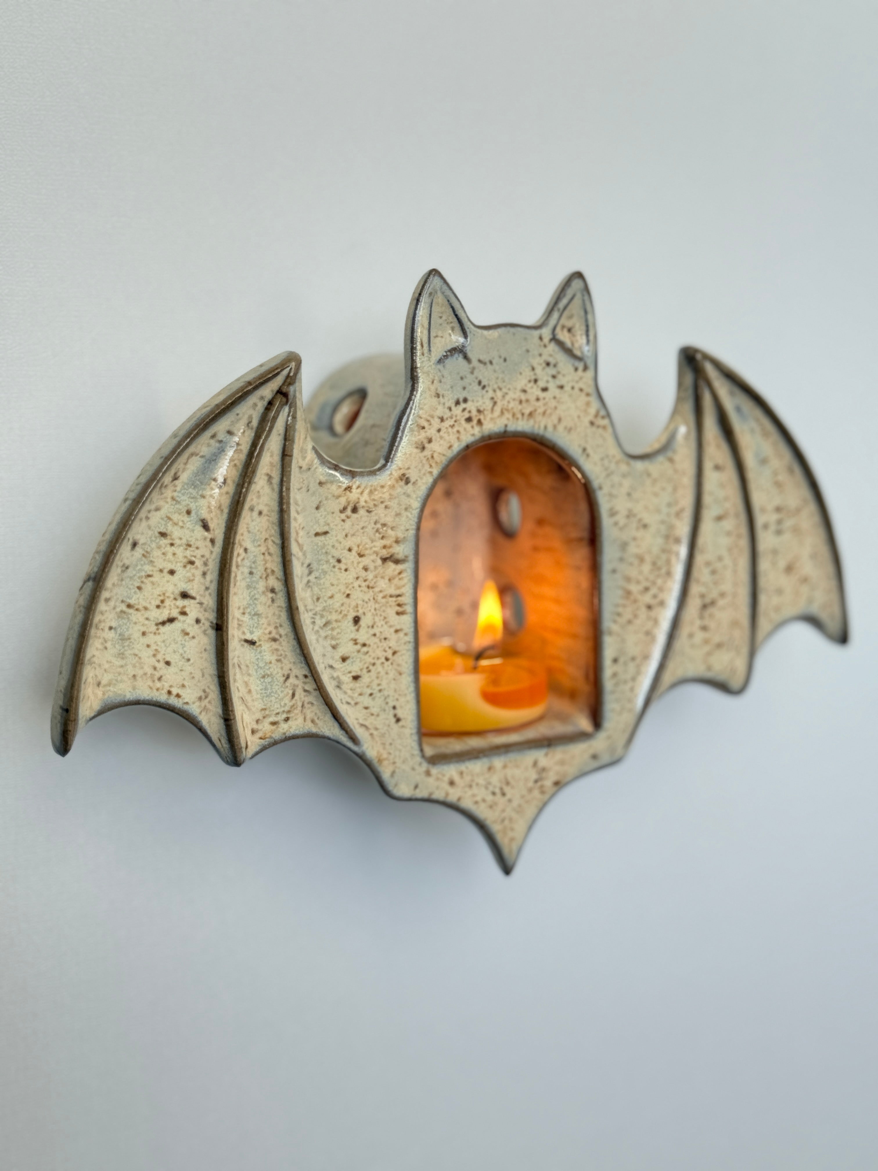 Bat Tealight Holder, Birch