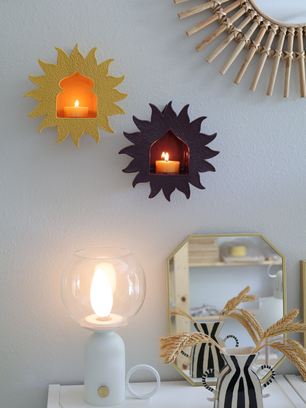Sunburst Sconce, Goldenrod
