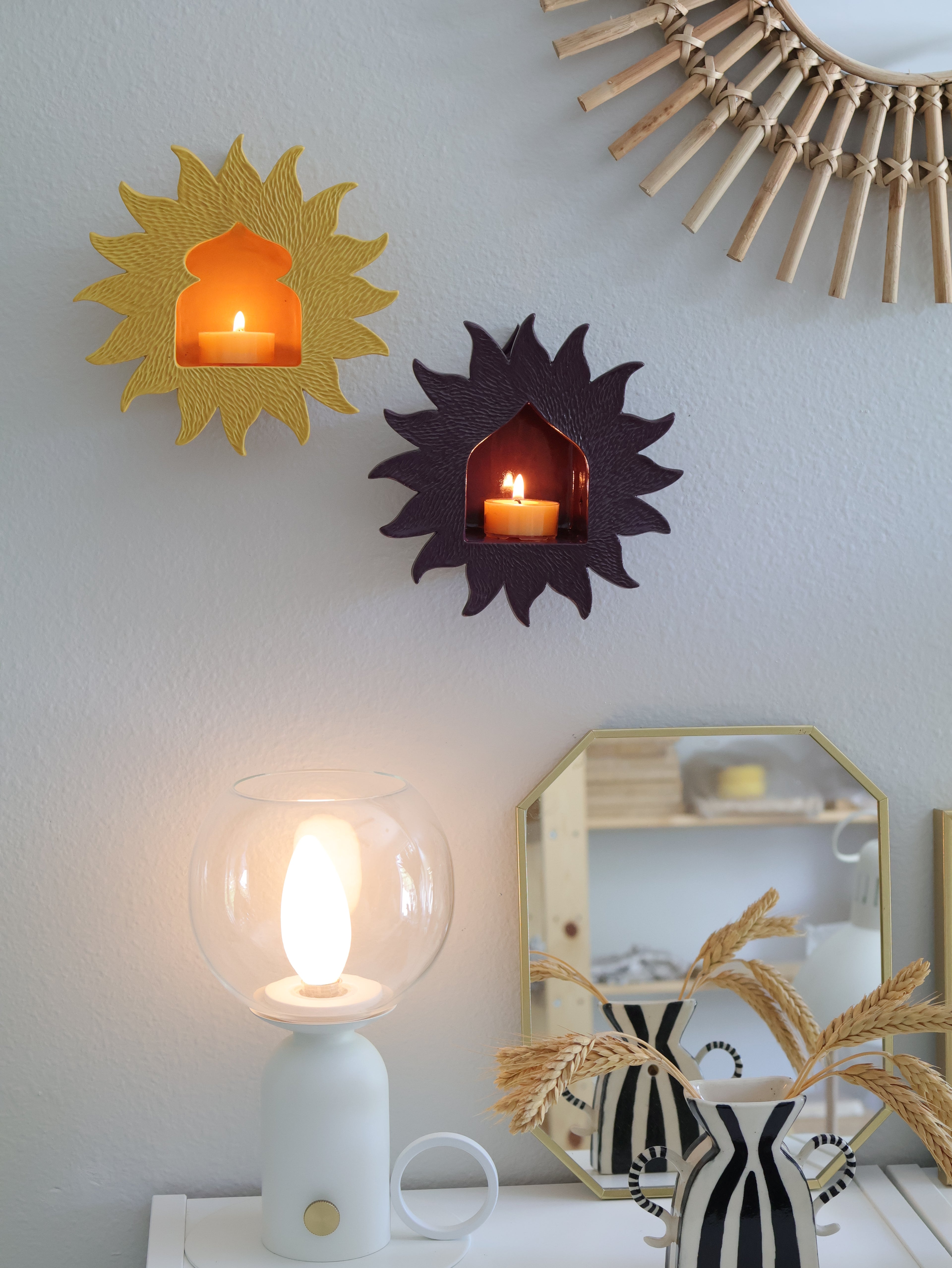 Sunburst Sconce, Goldenrod