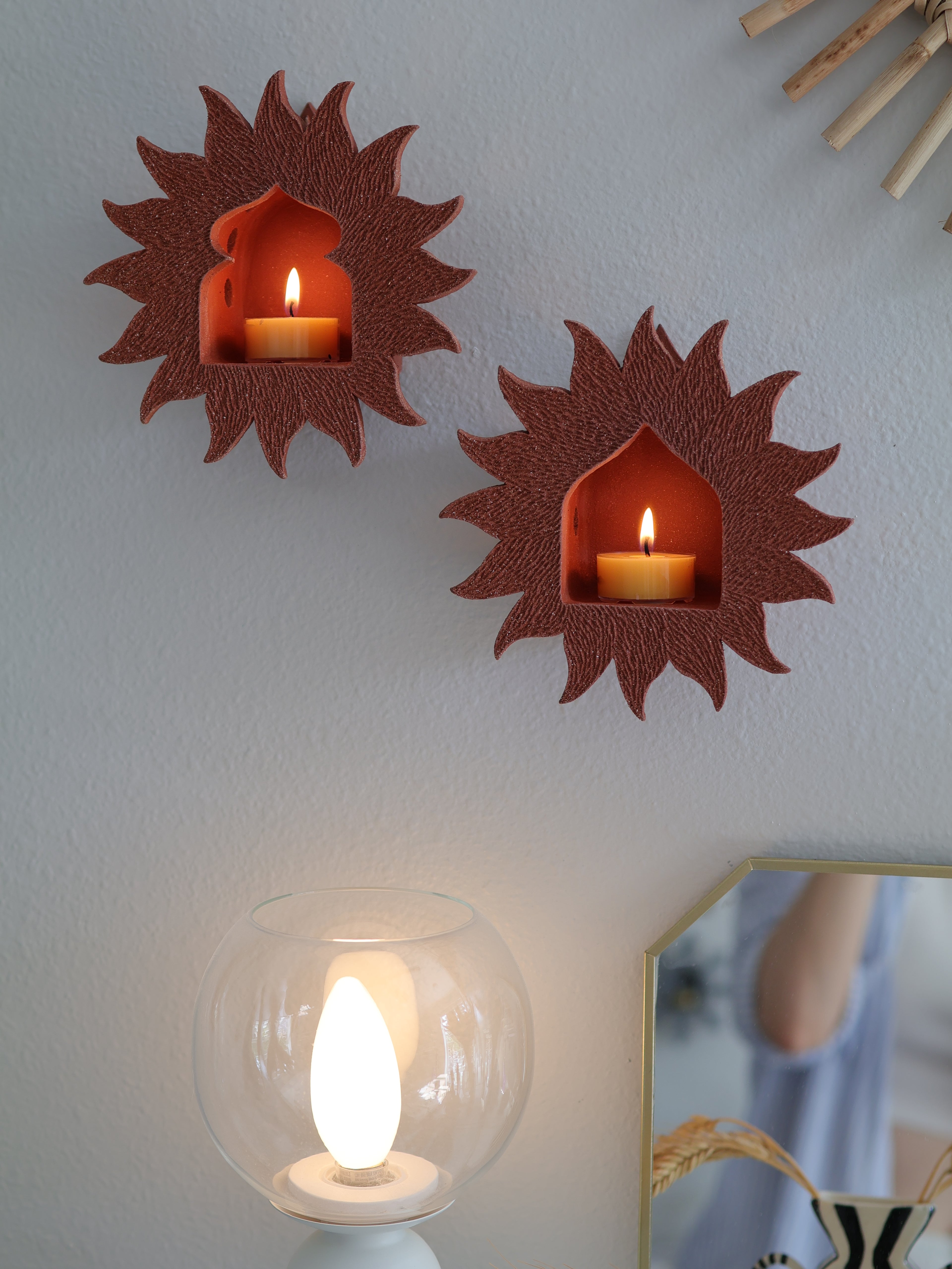 Sunburst Sconce, Sienna No. 1