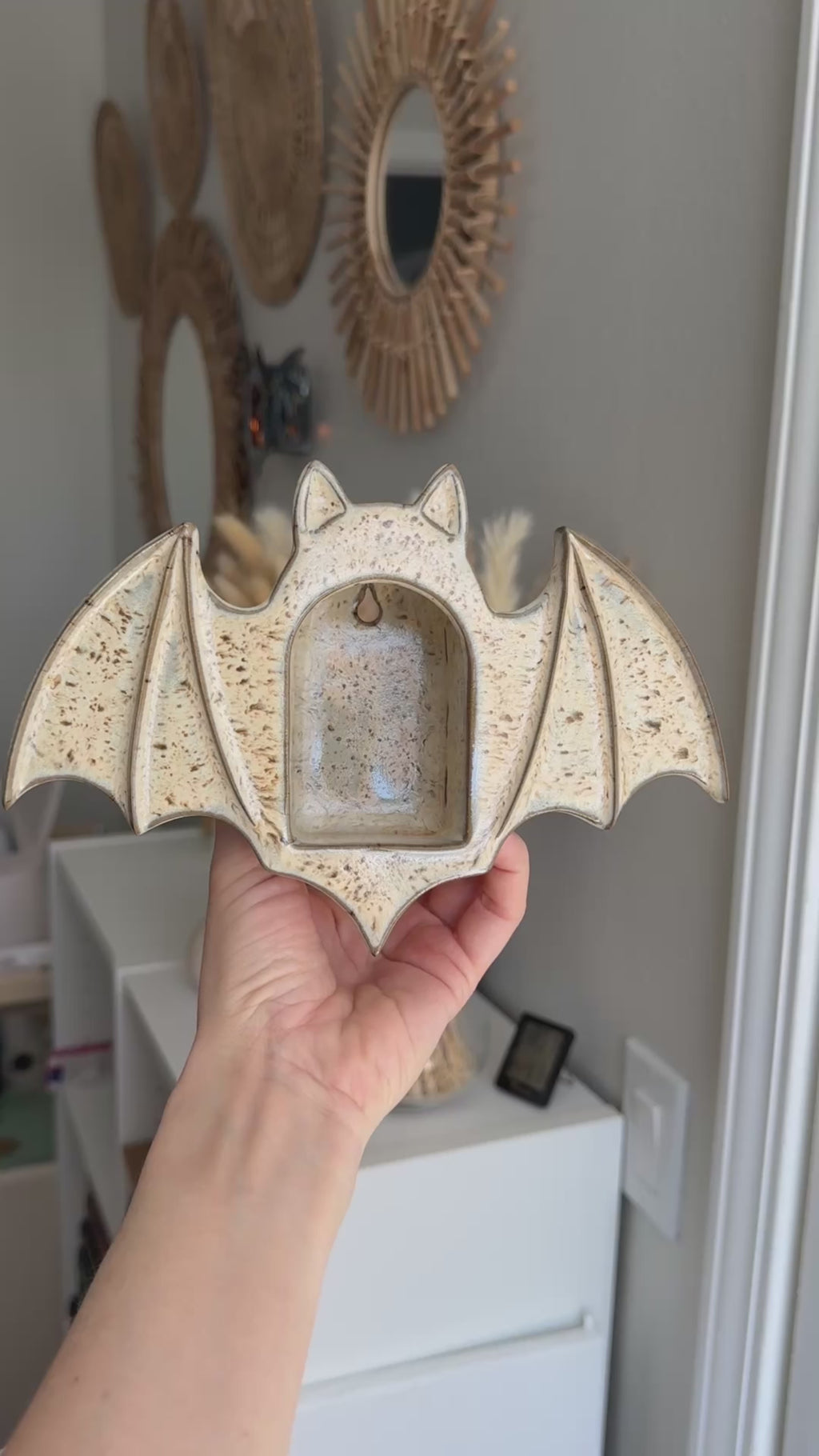 Bat Sconce, Birch