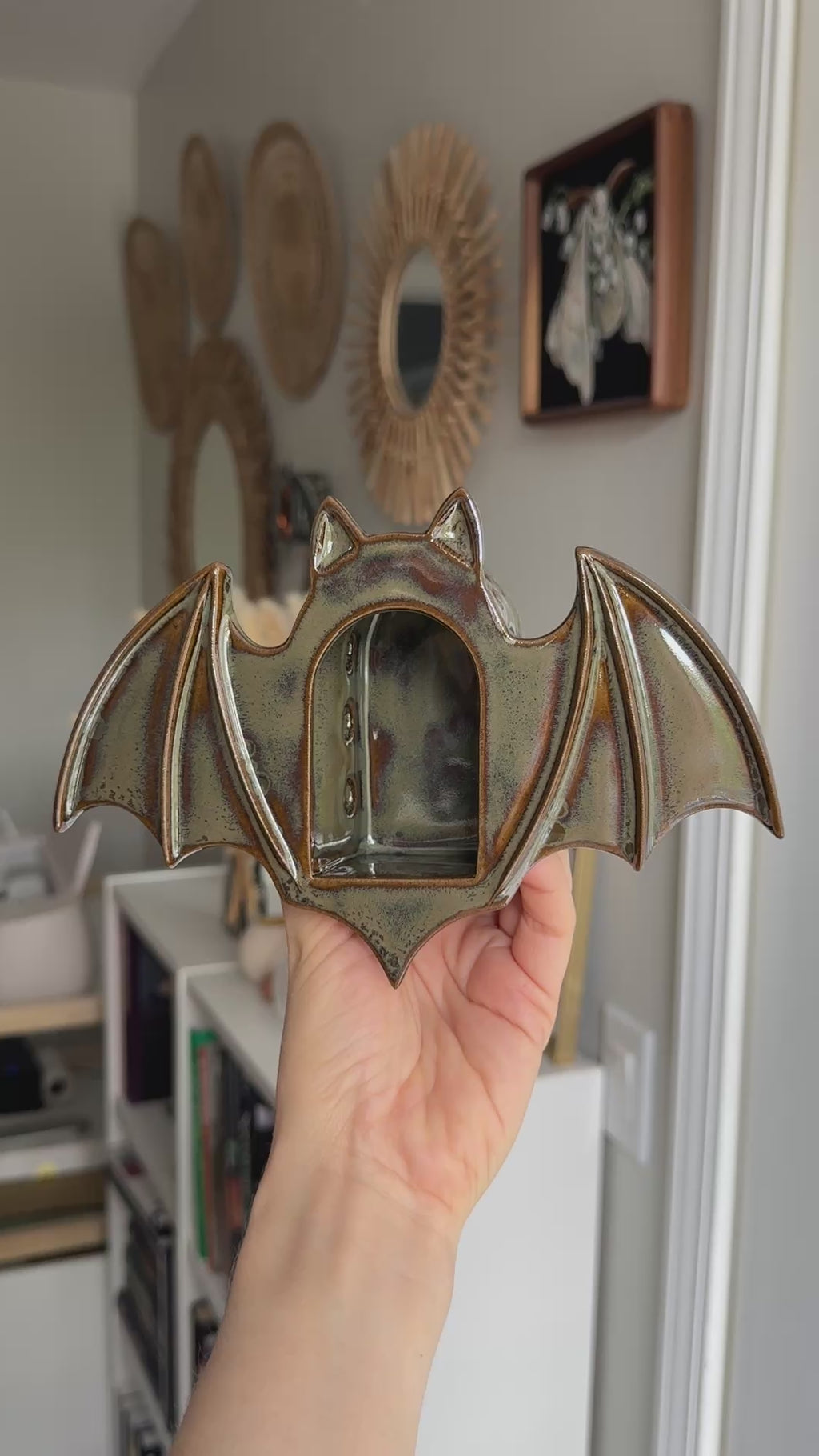 Bat Sconce, Dusk