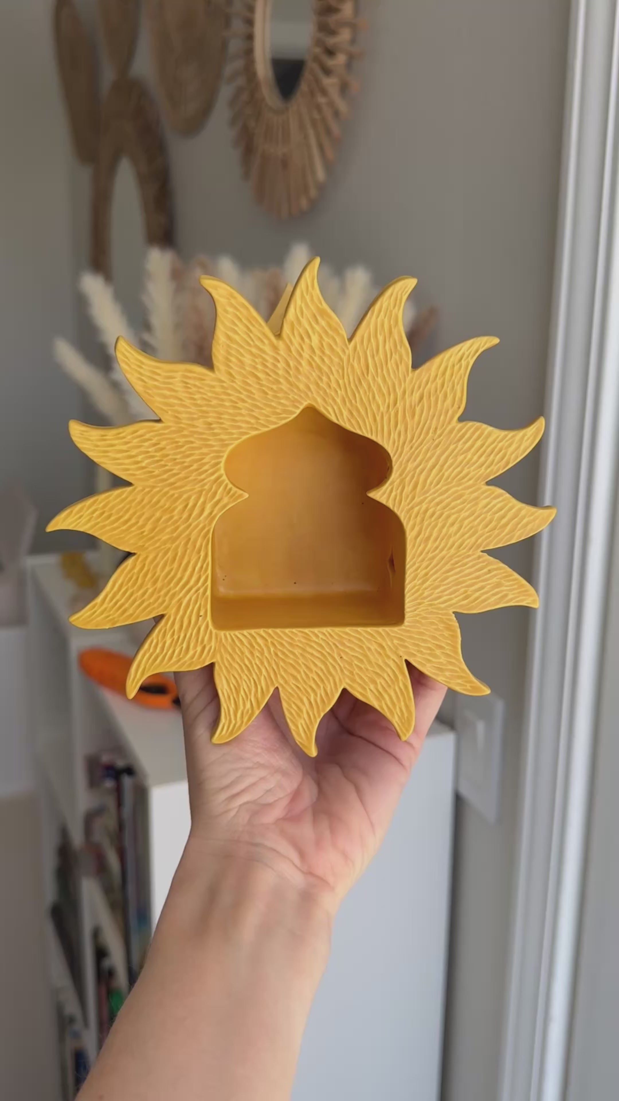 Sunburst Sconce, Goldenrod