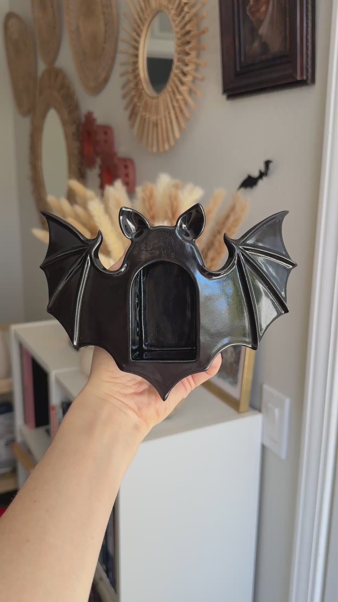 Bat Sconce, Black